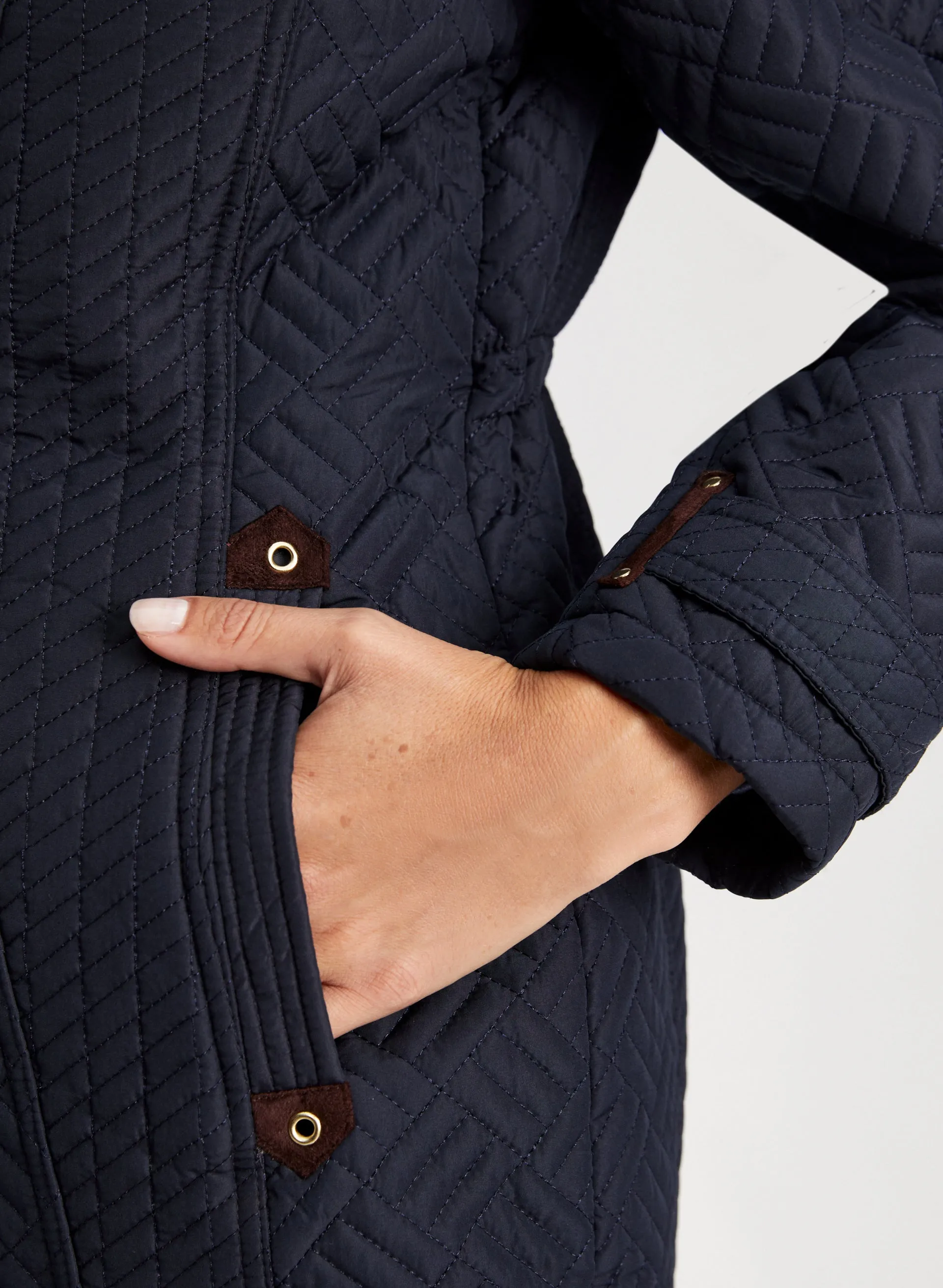 Geometric Quilted Coat sold by Laura product image thumbnail 4