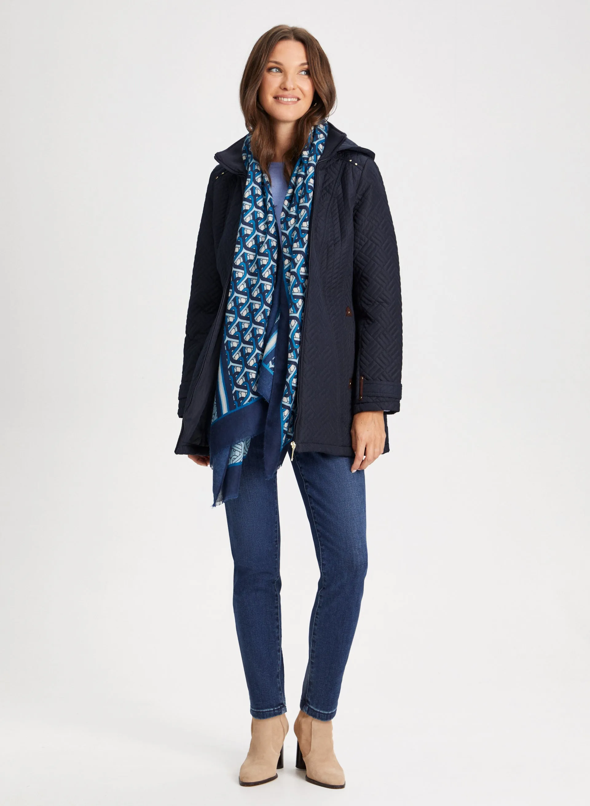 Geometric Quilted Coat sold by Laura product image thumbnail 3