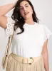 Eyelet Sleeve Tee sold by Laura