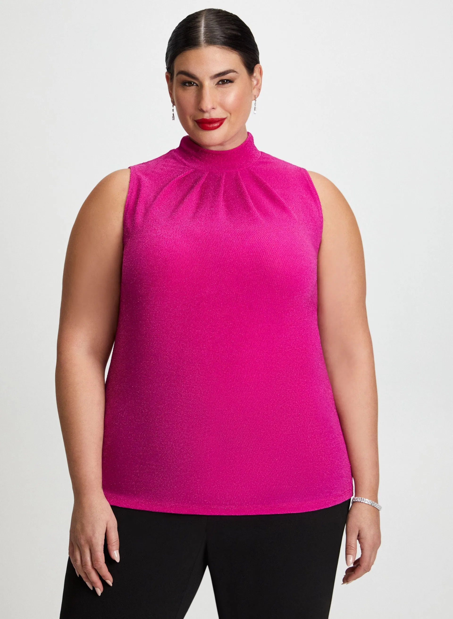 Sleeveless Shimmer Top sold by Laura