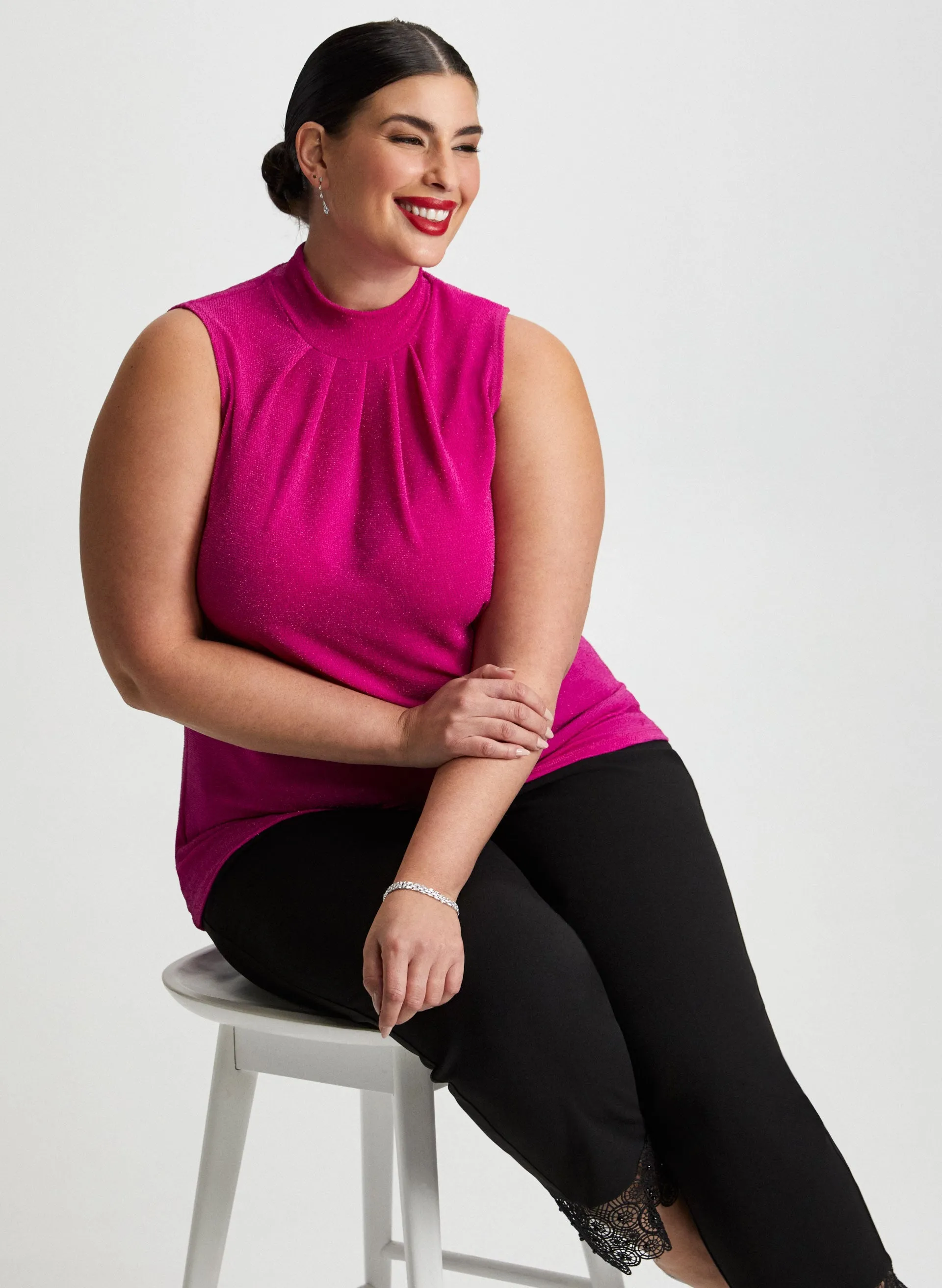 Sleeveless Shimmer Top sold by Laura product image thumbnail 3