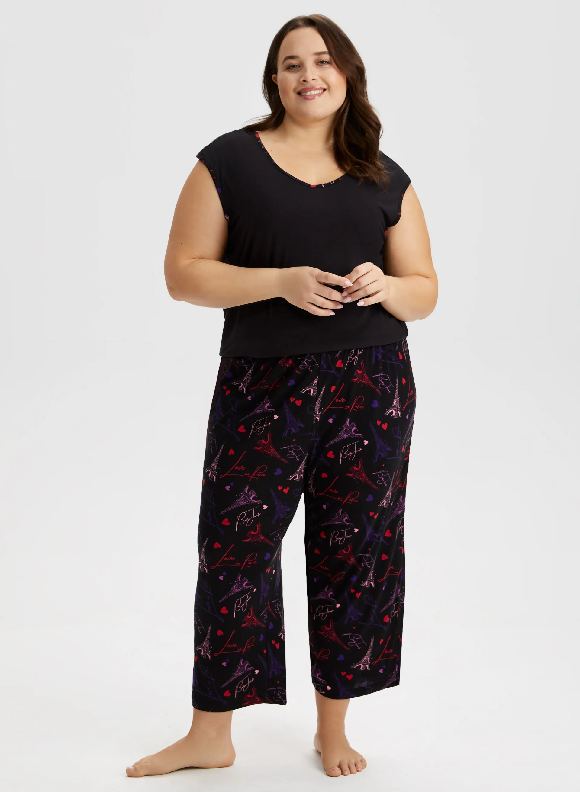 Paris Print Pyjama Set sold by Laura