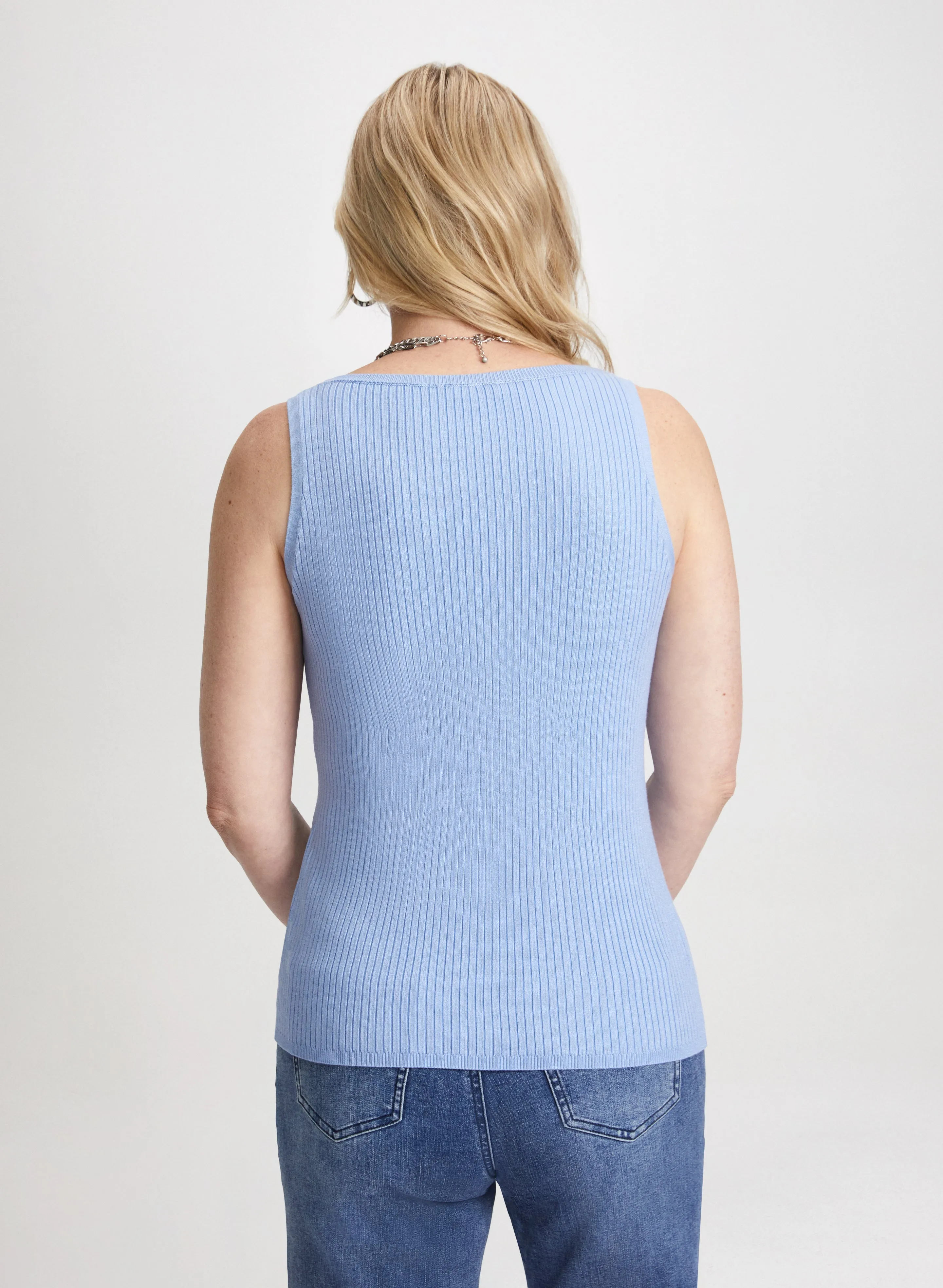 Sleeveless Ribbed Knit Top sold by Laura product image thumbnail 4
