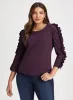Voluminous Ruffle Sleeve Top sold by Laura