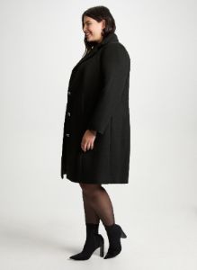 Stretch Wool-Blend Coat sold by Laura