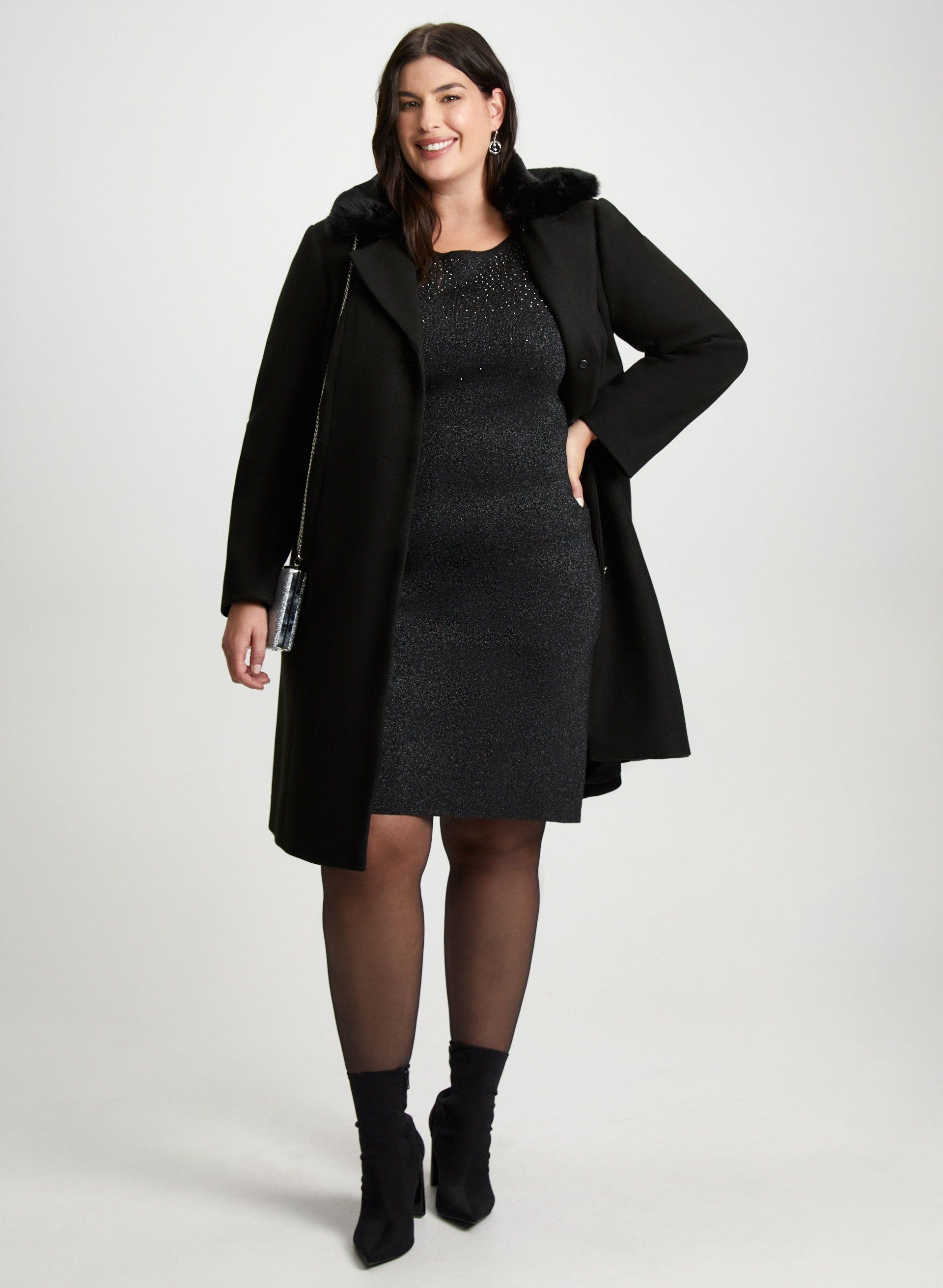 Stretch Wool-Blend Coat sold by Laura product image thumbnail 3