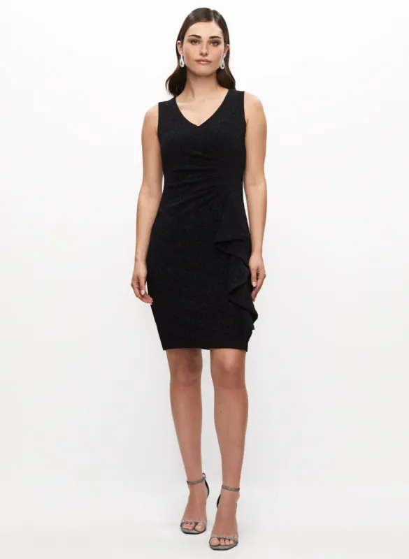 Metallic Detail Sleeveless Jacquard Dress sold by Laura