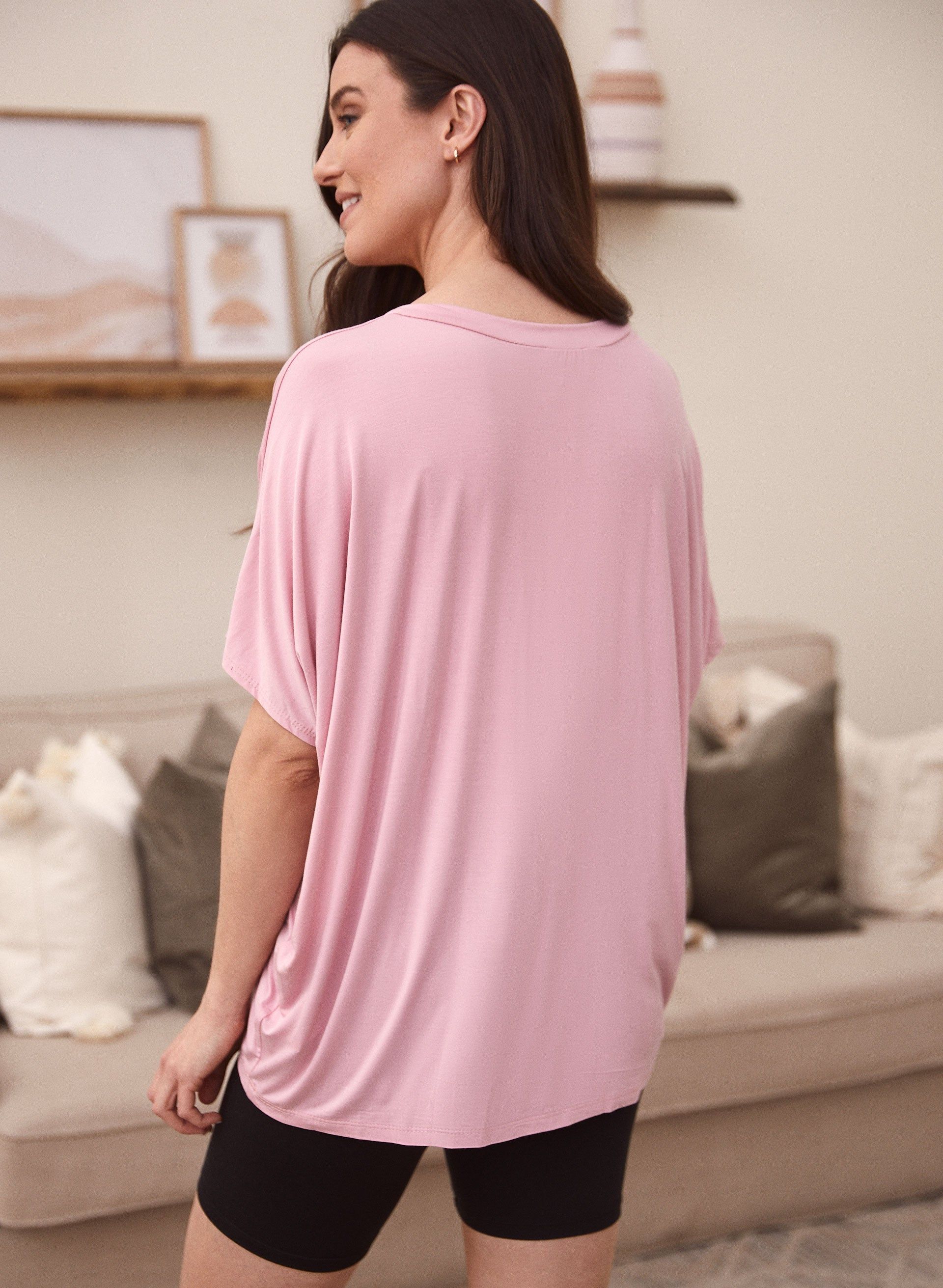 Drop Shoulder Oversized Tee sold by Laura product image thumbnail 5