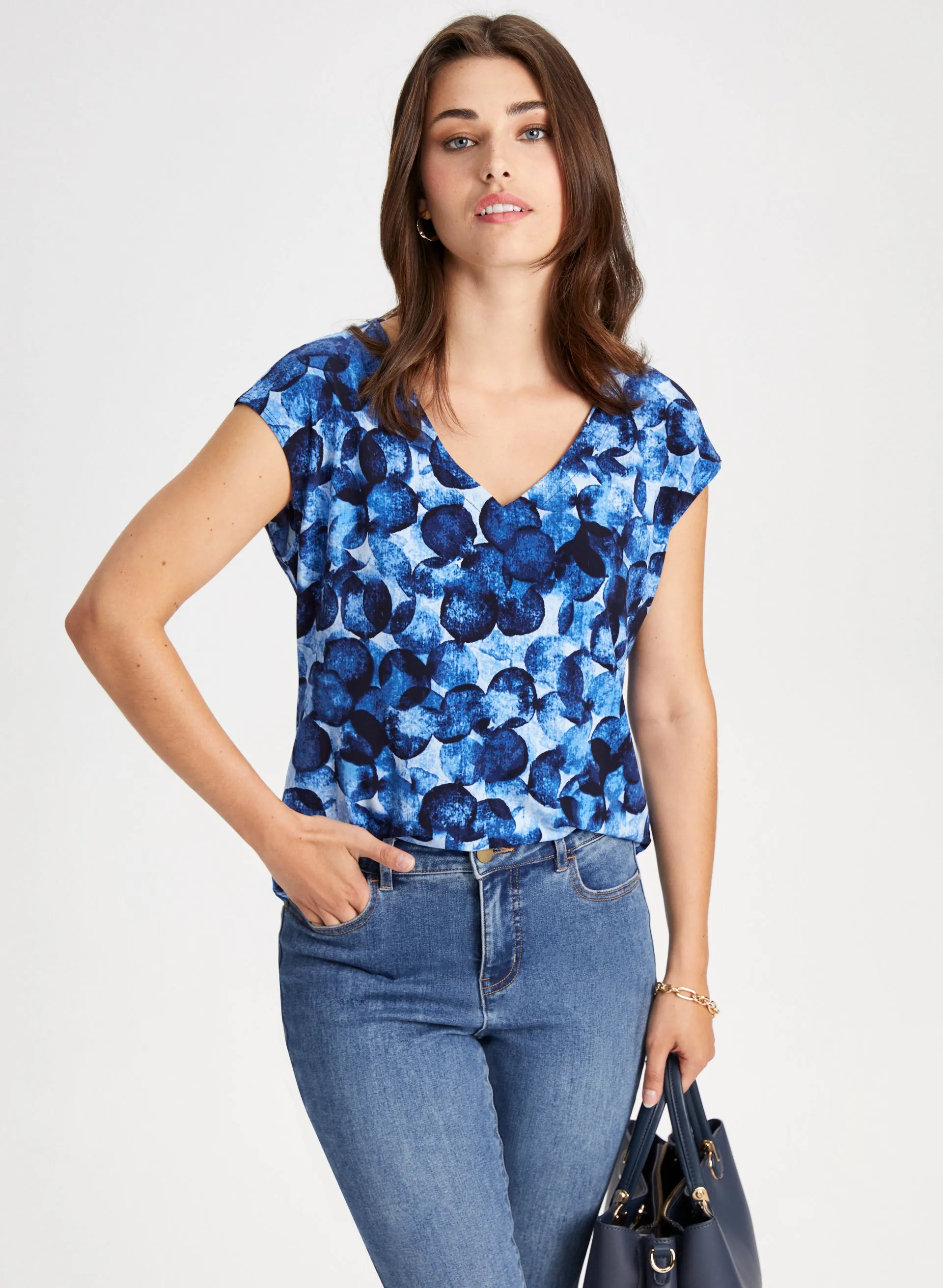 Circle Print Top sold by Laura
