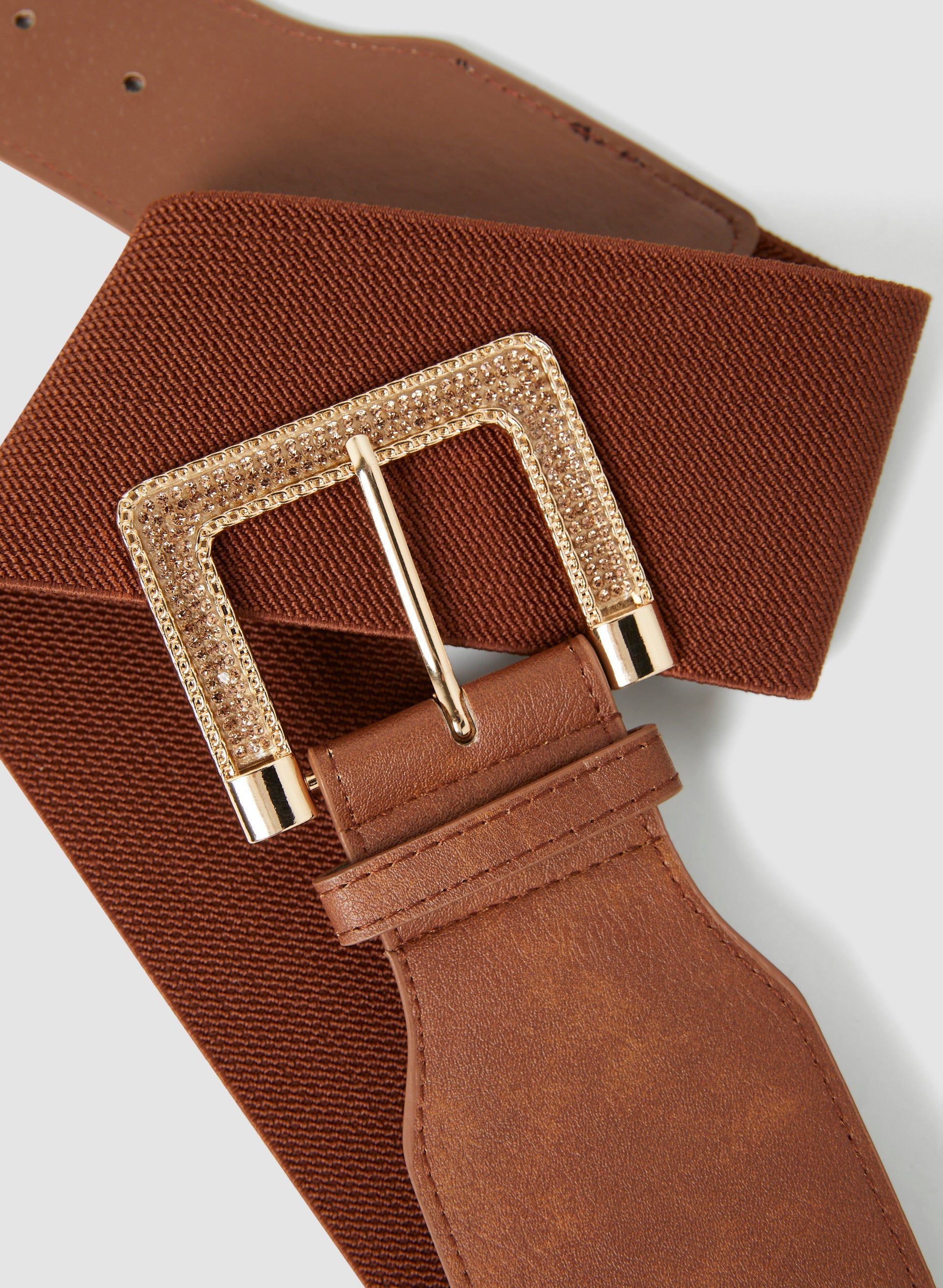 Wide Elastic Embellished Buckle Belt sold by Laura product image thumbnail 2