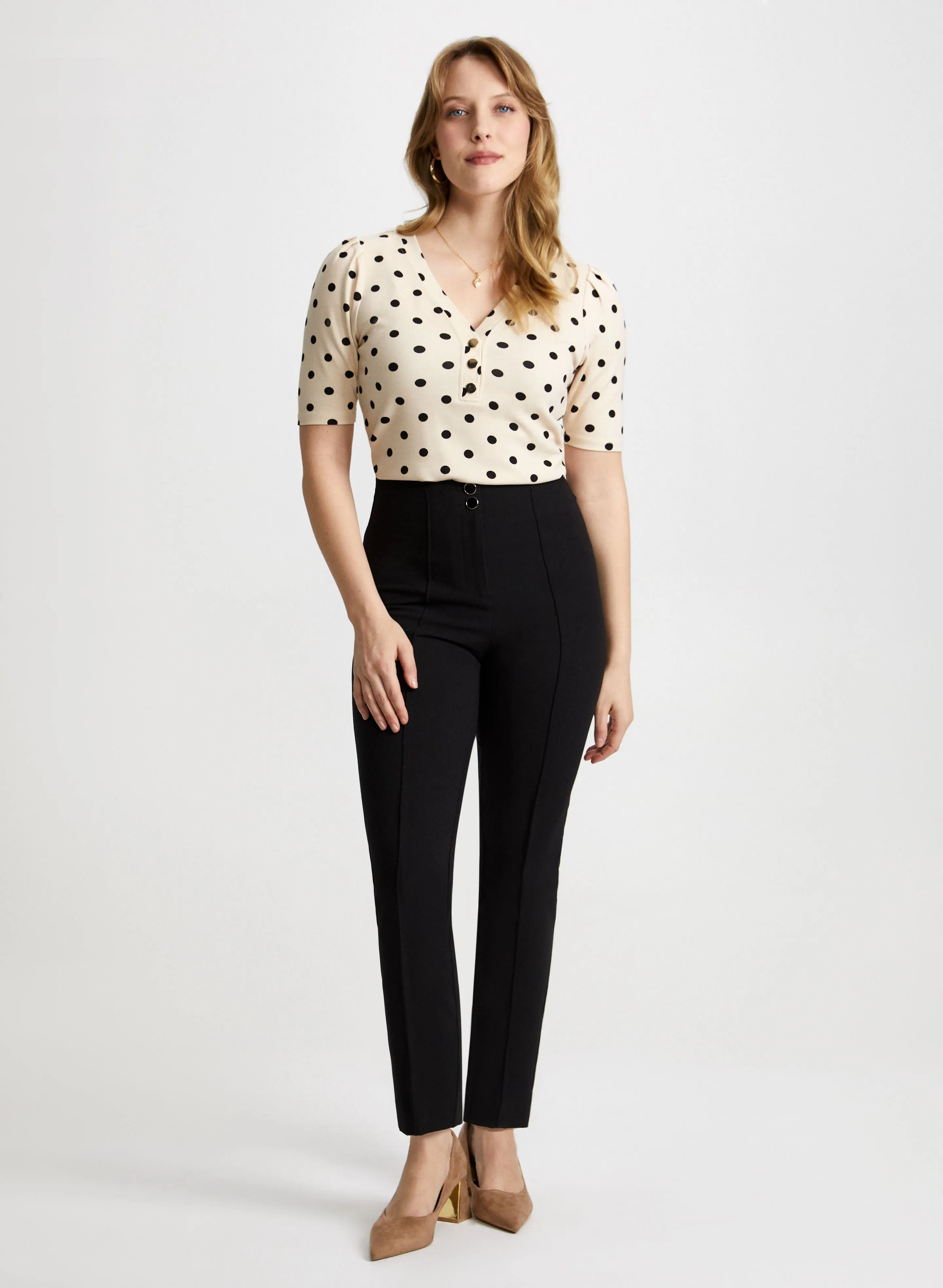 Polka Dot Top & Slim Leg Pants sold by Laura