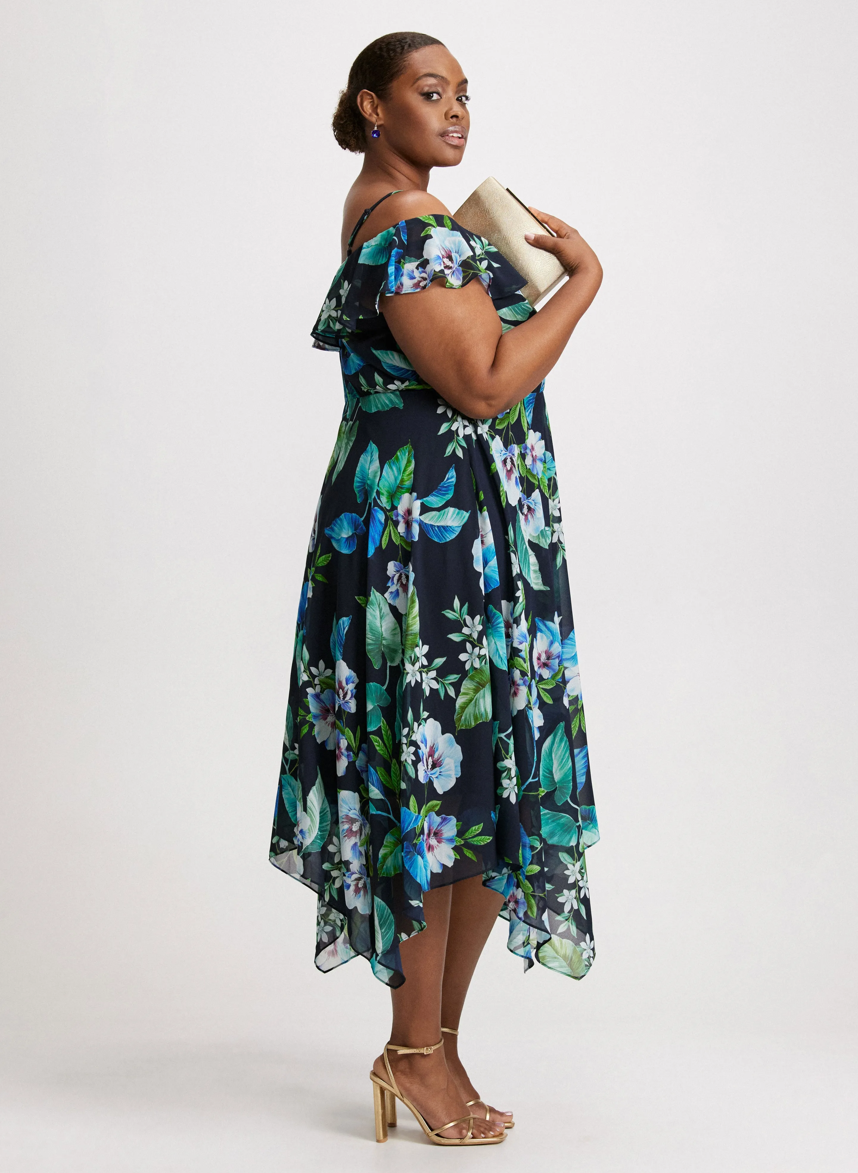 Floral Chiffon Dress sold by Laura product image thumbnail 2