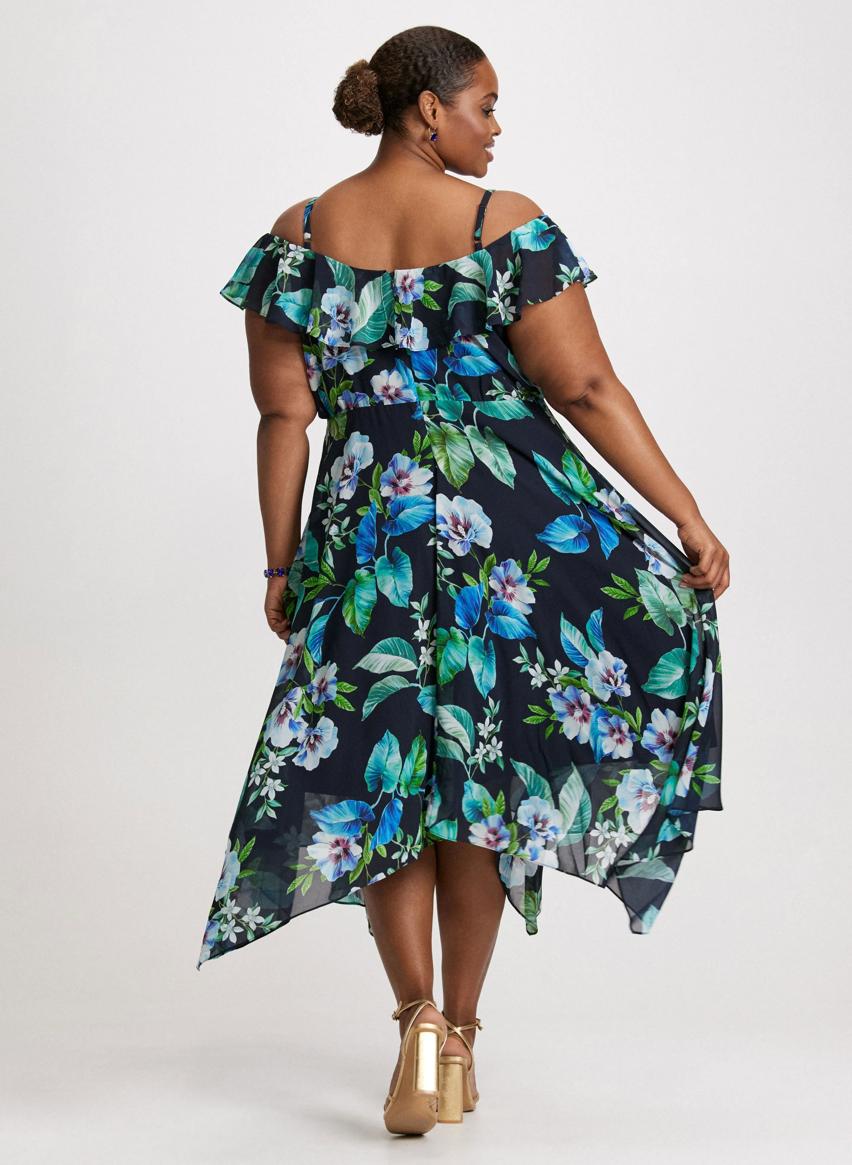 Floral Chiffon Dress sold by Laura product image thumbnail 3