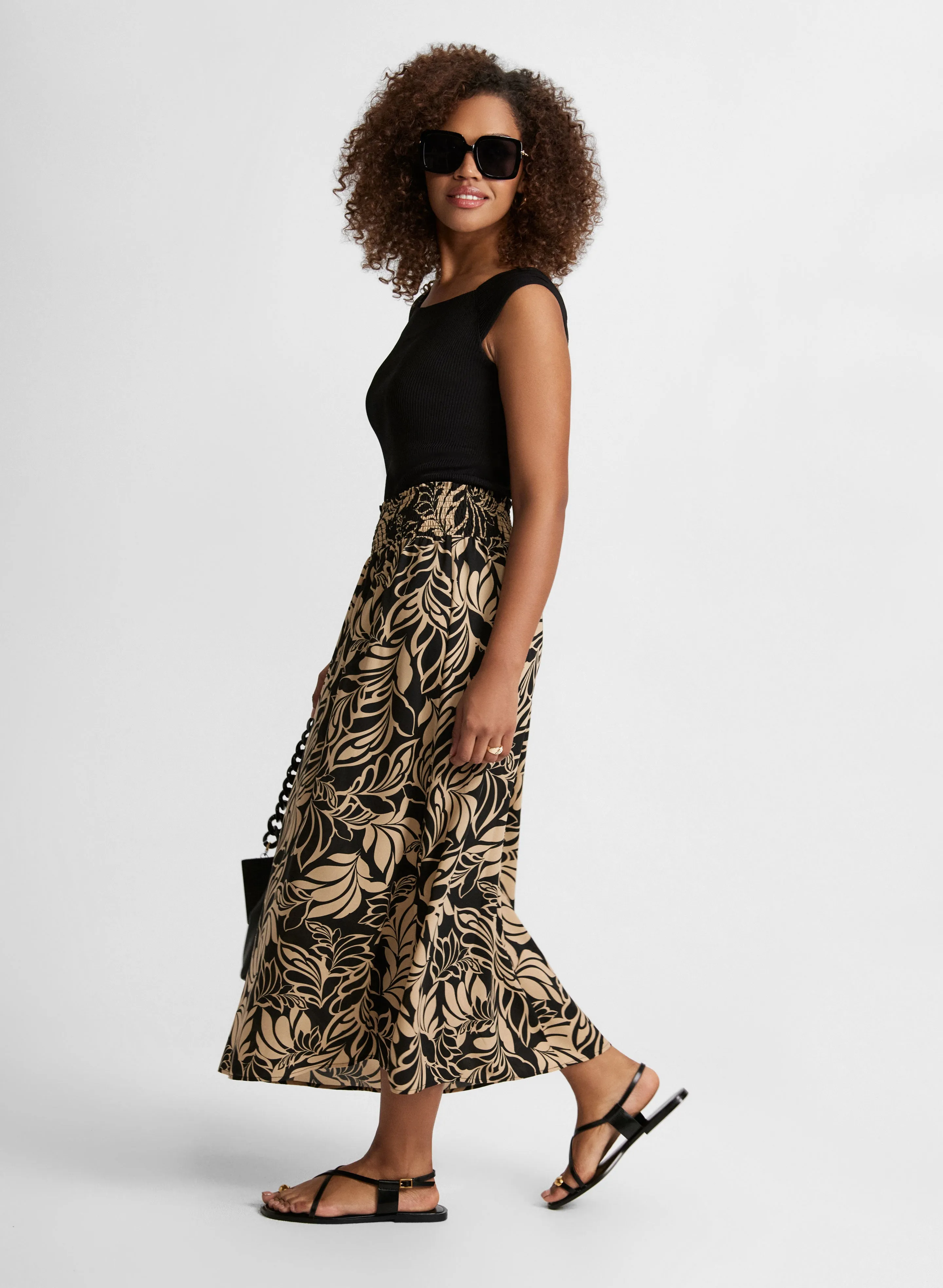 Leaf Print Maxi Skirt sold by Laura product image thumbnail 4
