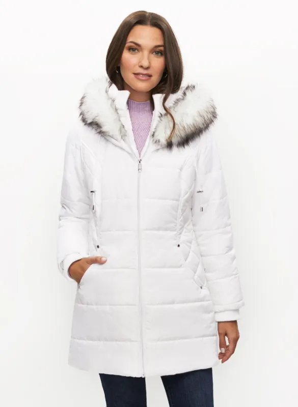 Vegan Down Quilted Coat sold by Laura