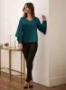 Tiered Balloon Sleeve Blouse sold by Laura