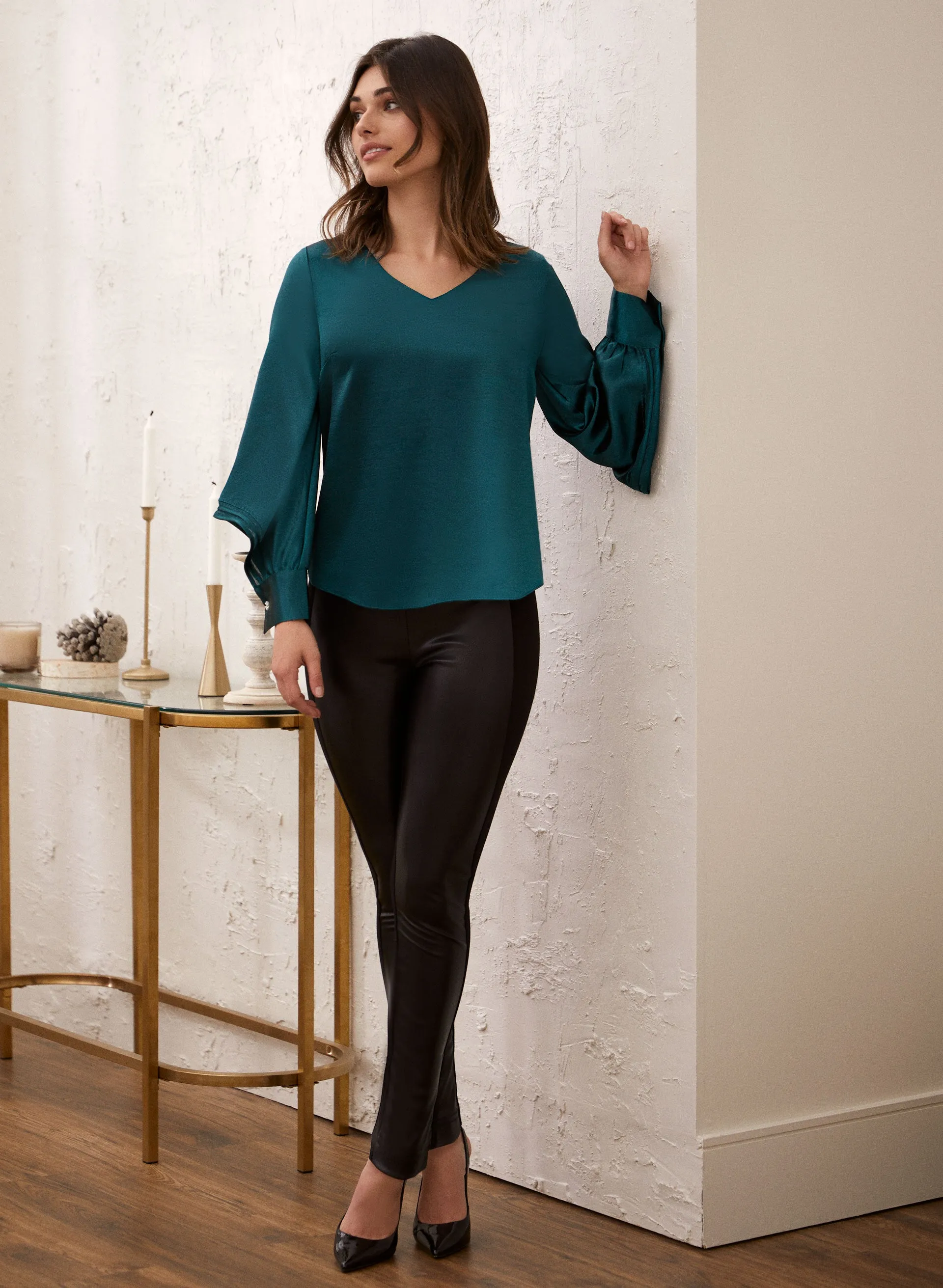 Tiered Balloon Sleeve Blouse sold by Laura product image thumbnail 4