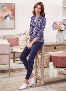 Floral Print 3/4 Sleeve Blouse sold by Laura