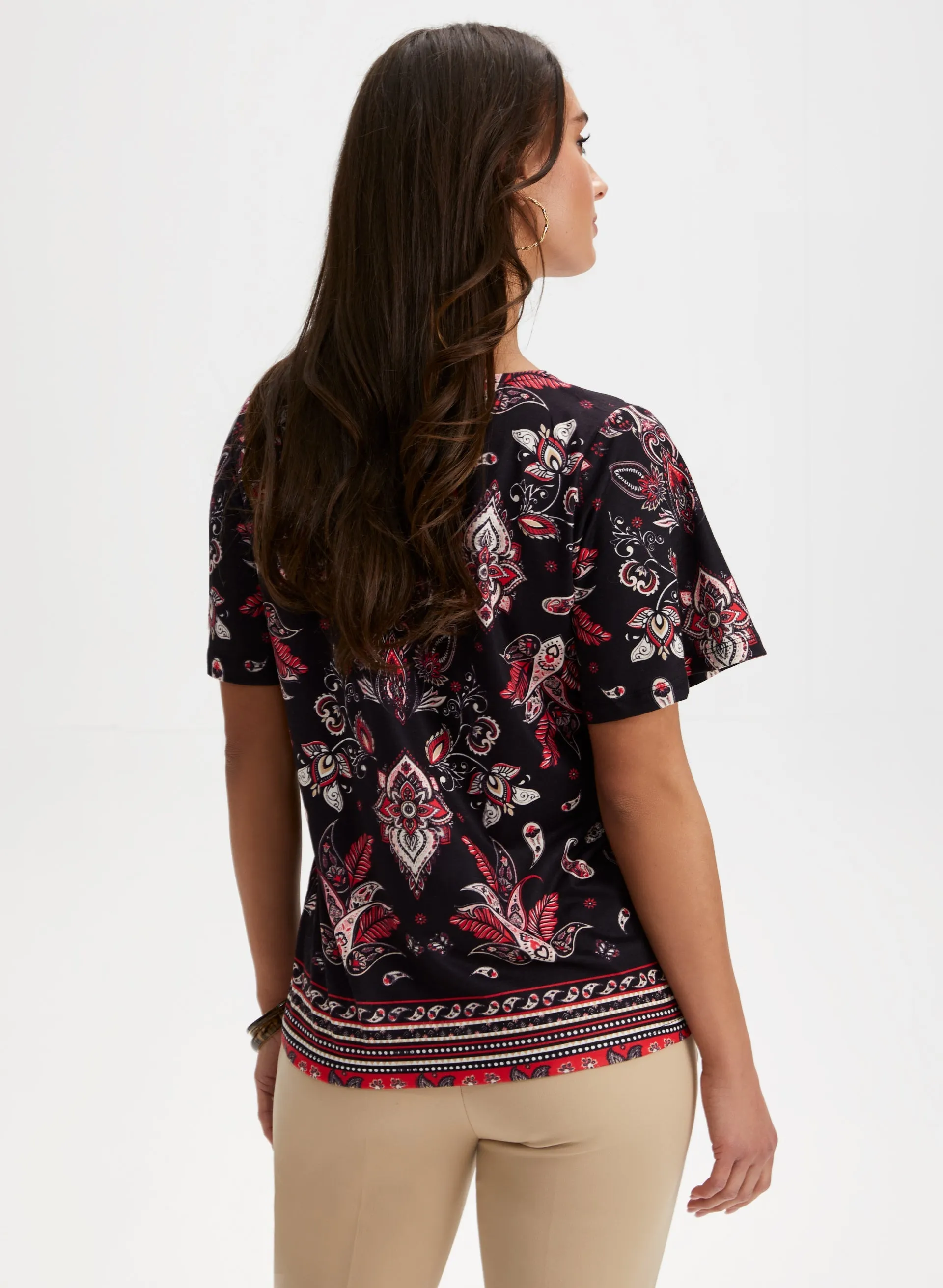 Paisley Print Tee sold by Laura product image thumbnail 4
