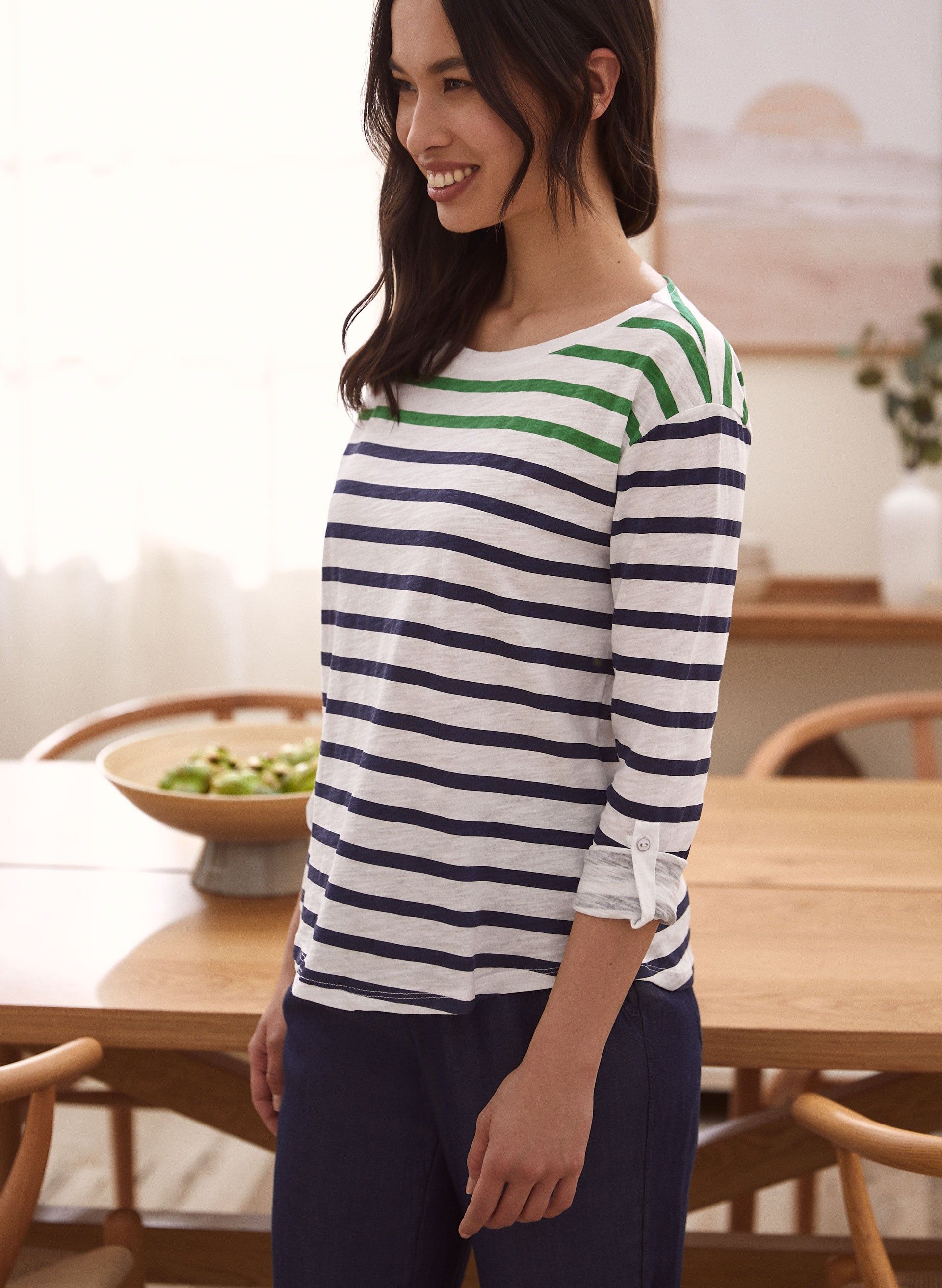 Stripe Print Tee sold by Laura