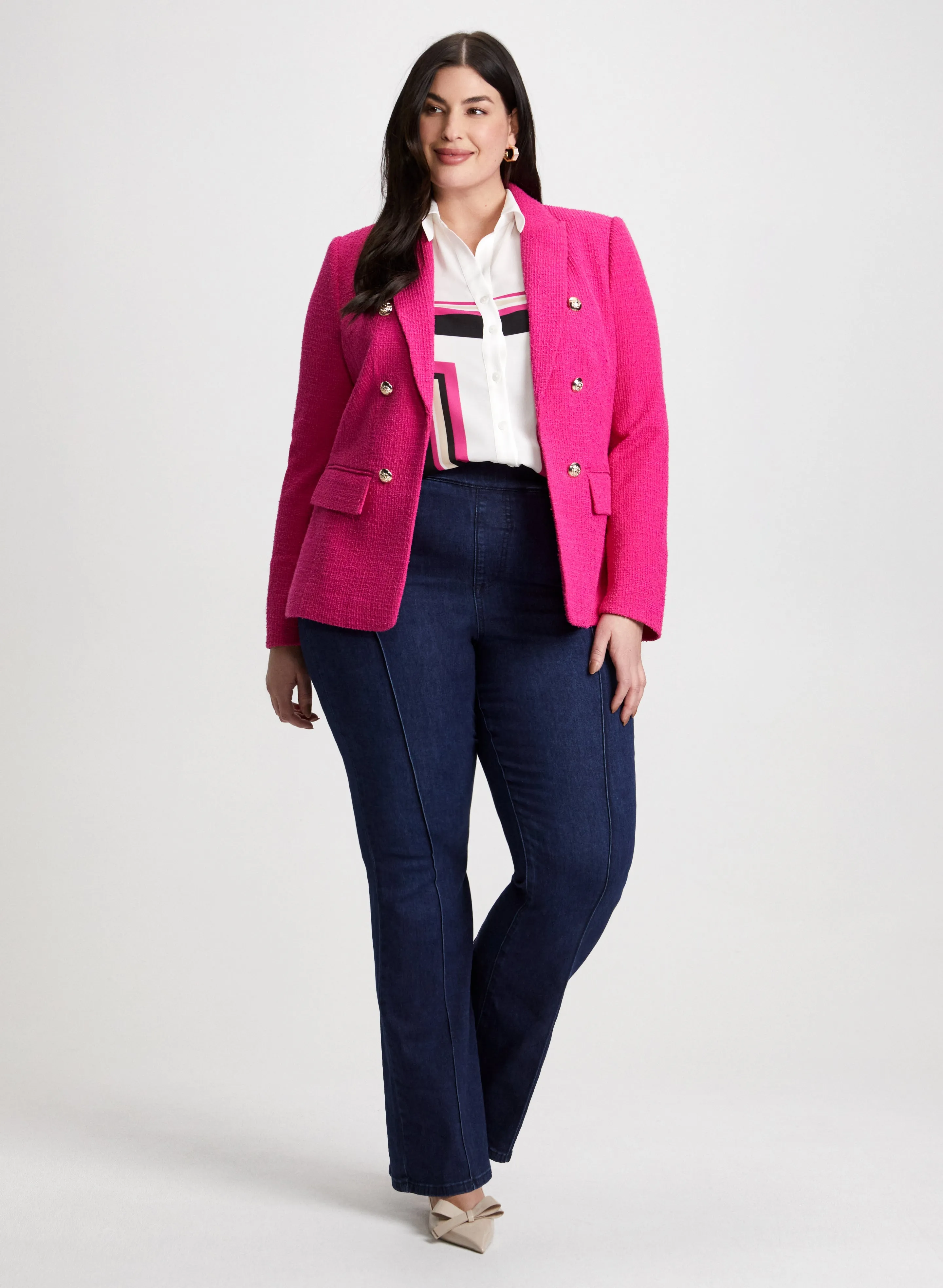 Short Blazer & Bootcut Jeans sold by Laura