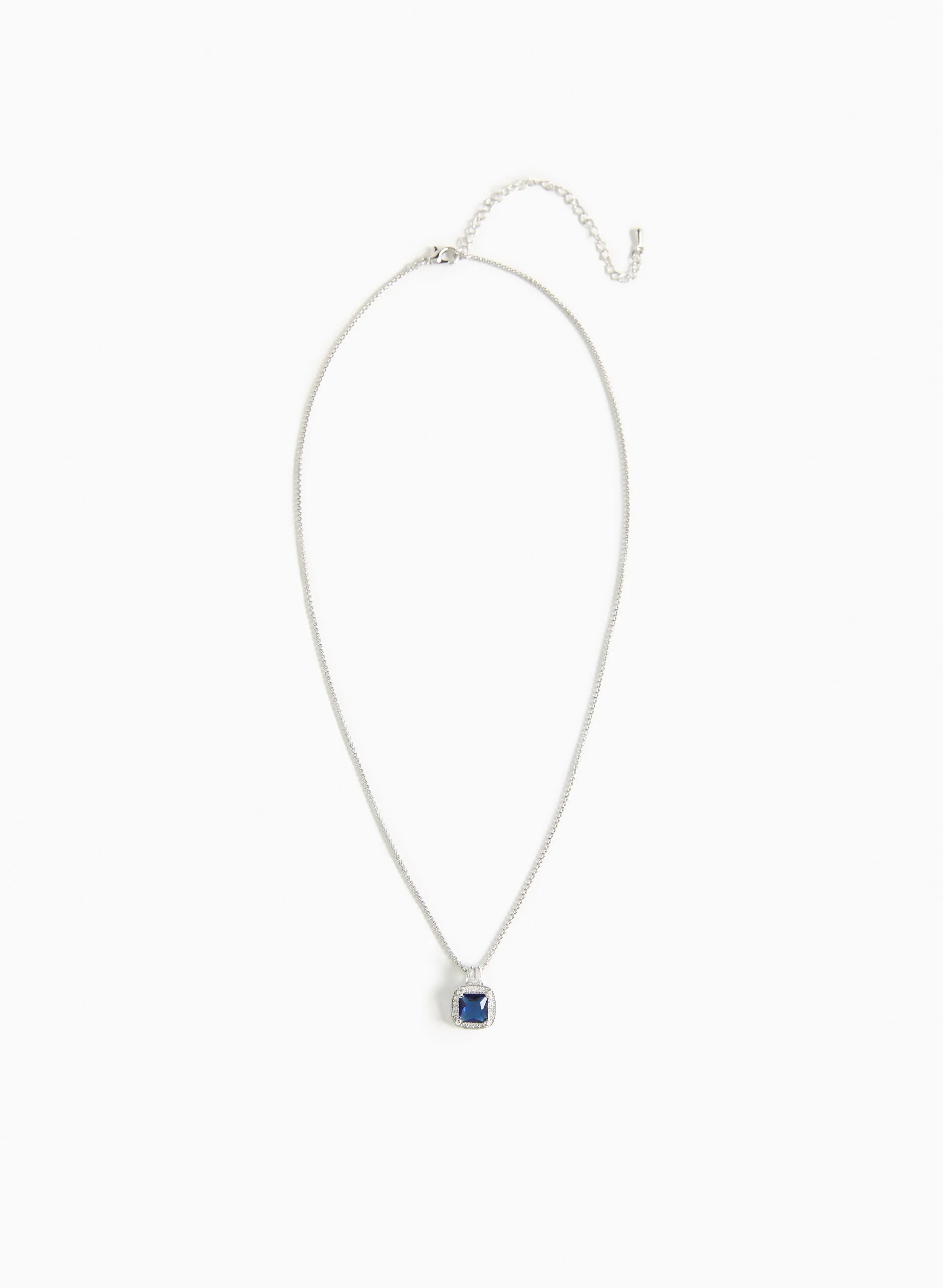 Square Stone Pendant Necklace sold by Laura