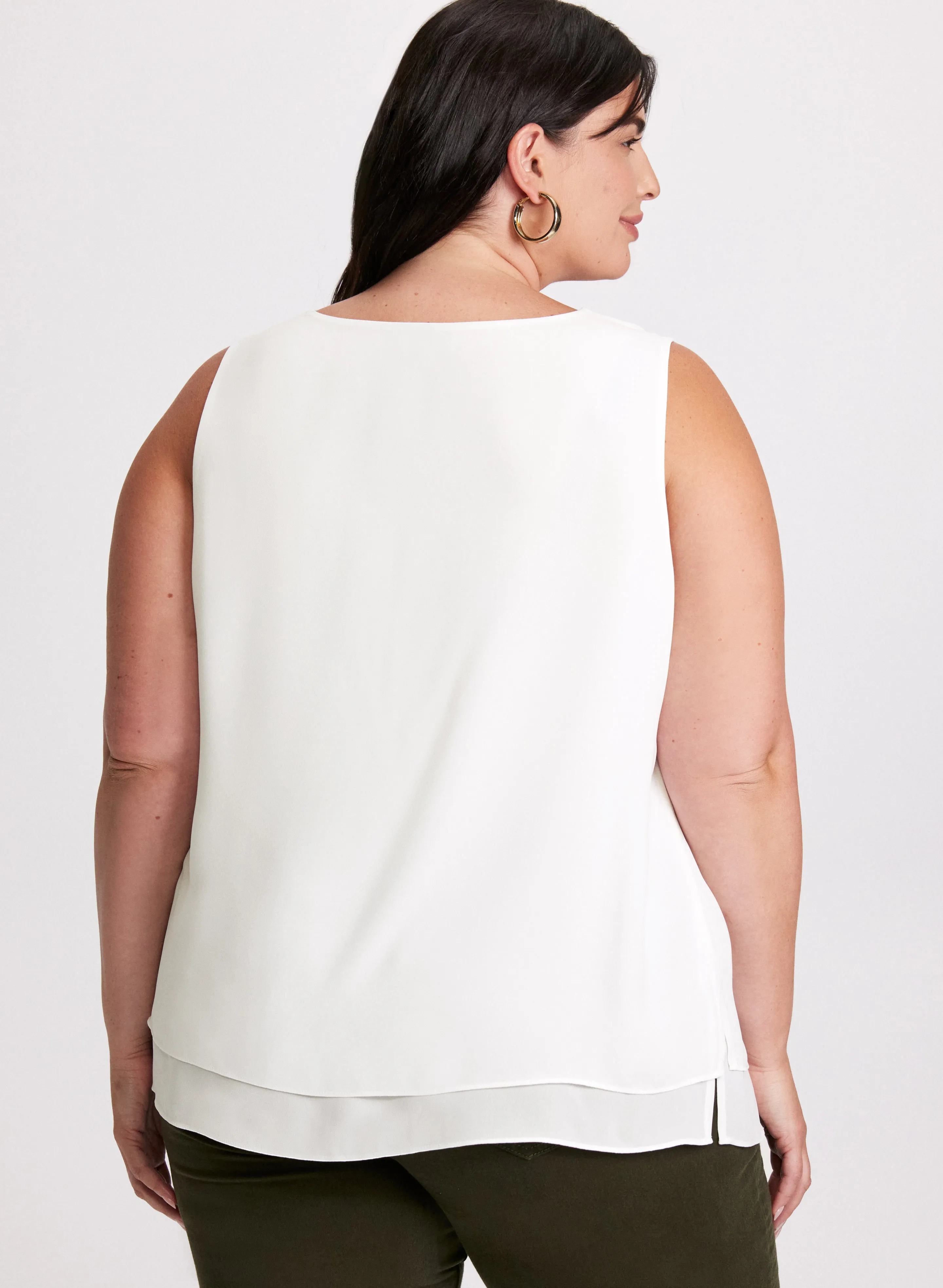 Sleeveless V-Neck Blouse sold by Laura product image thumbnail 4