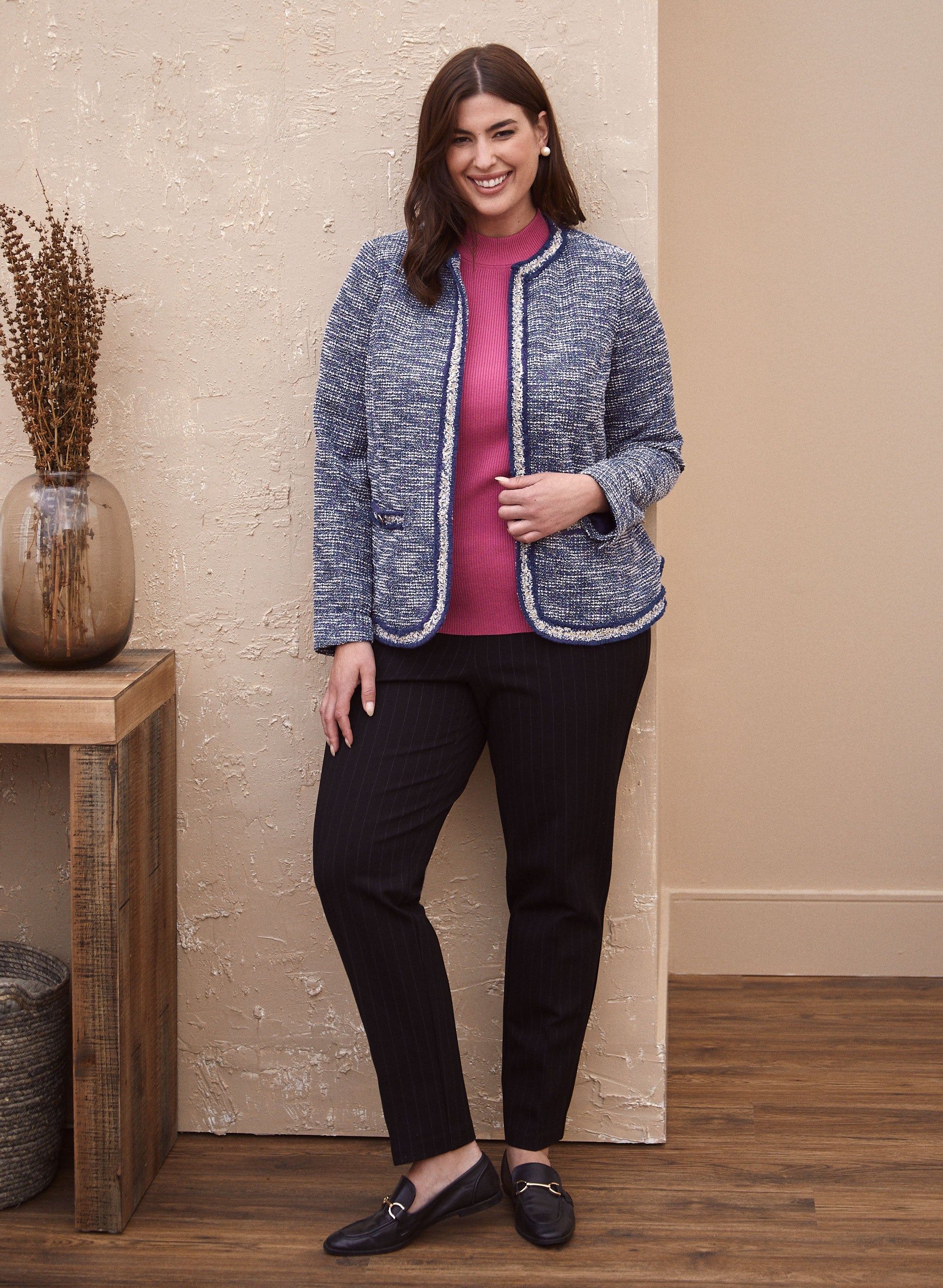 Contrast Trim Jacket sold by Laura product image thumbnail 4