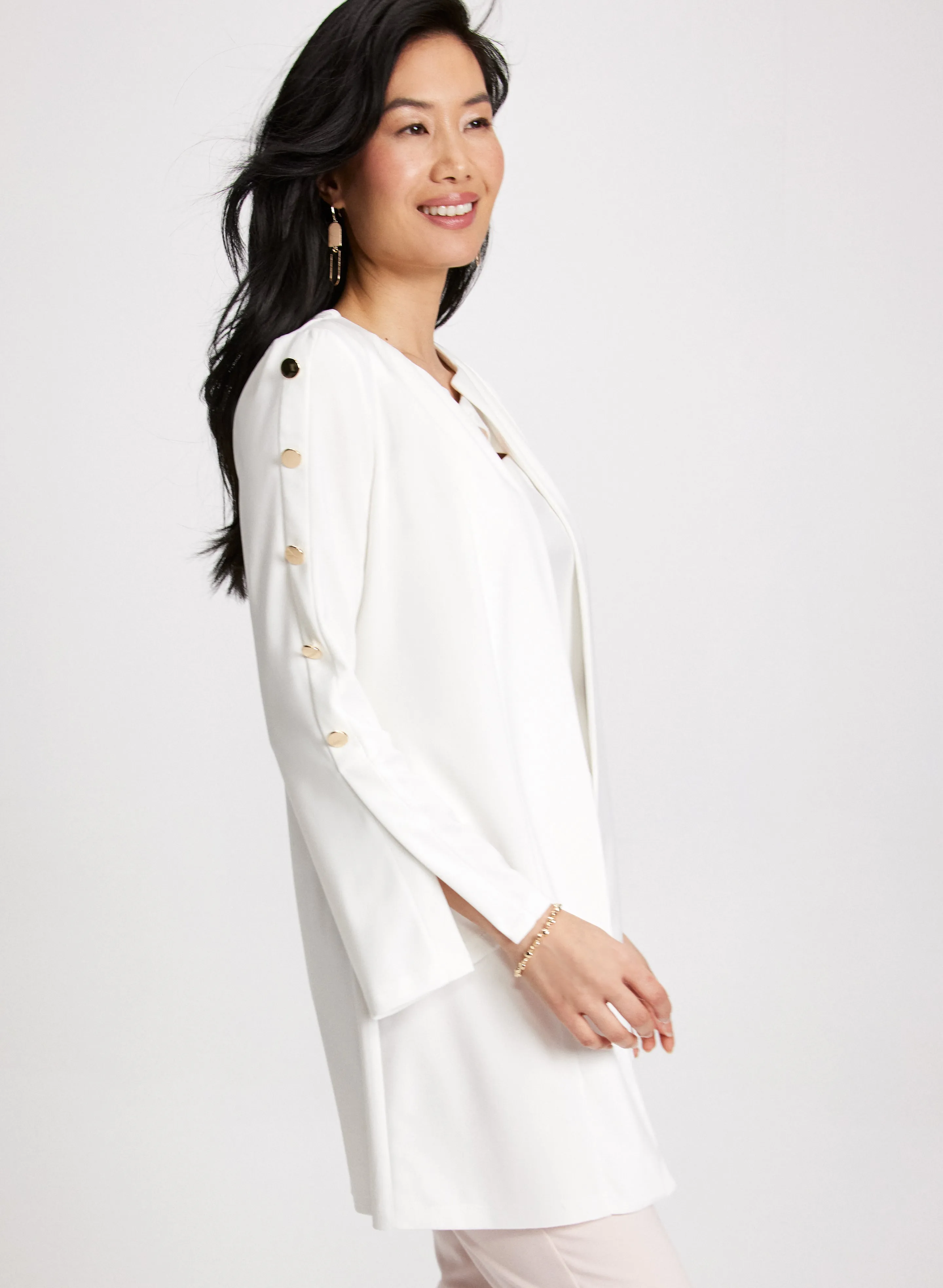 Button Detail Open-Front Top sold by Laura product image thumbnail 5