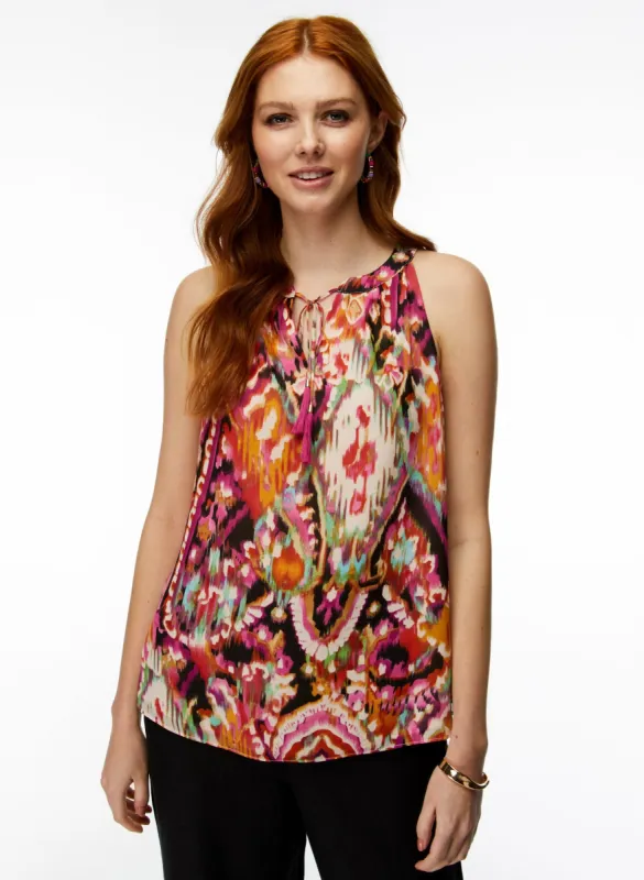 Abstract Print Sleeveless Blouse sold by Laura