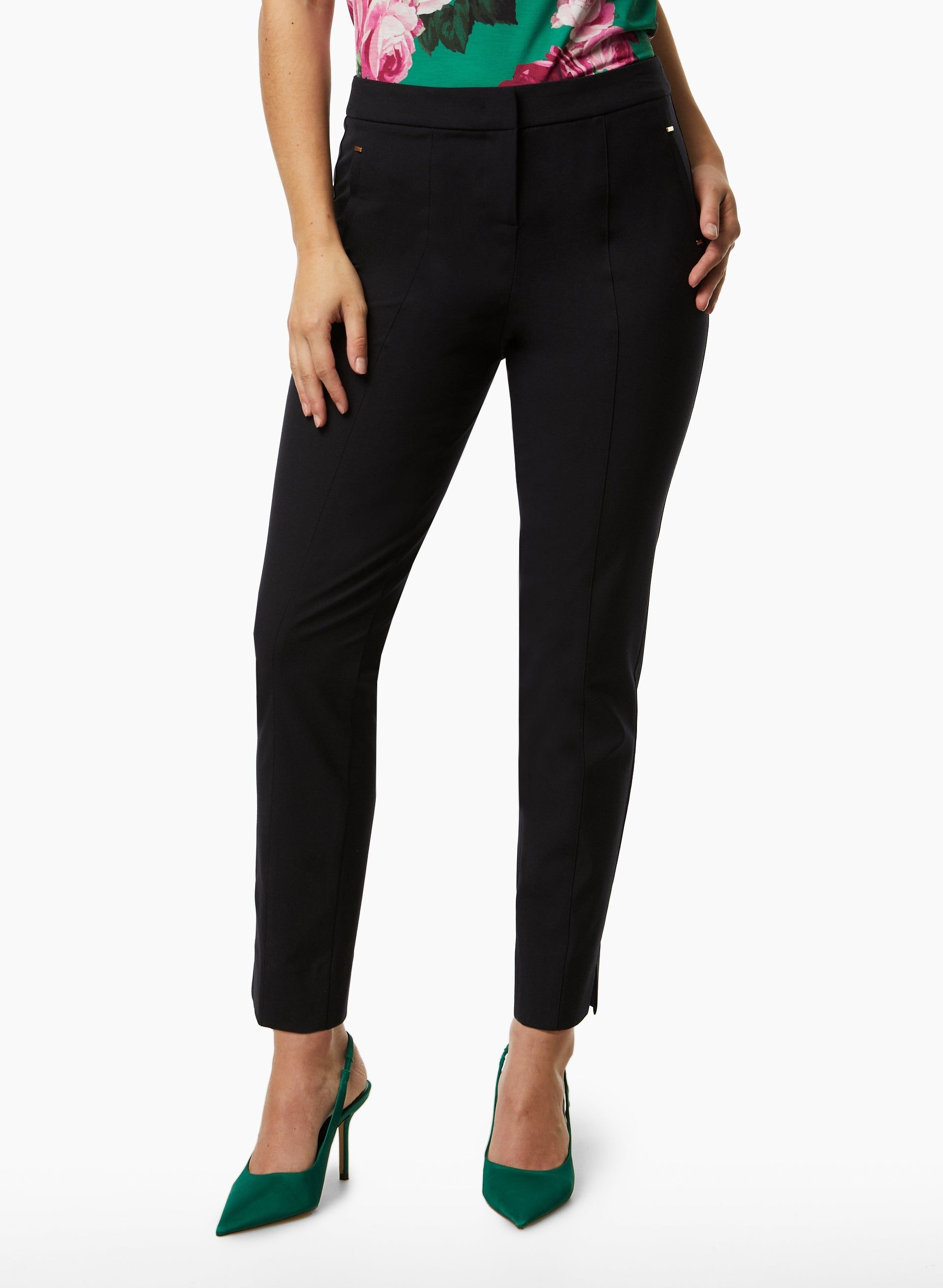 City Fit Slit Hem Pants sold by Laura