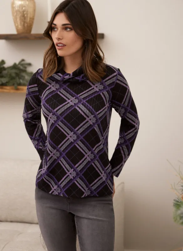 Plaid Print Top sold by Laura