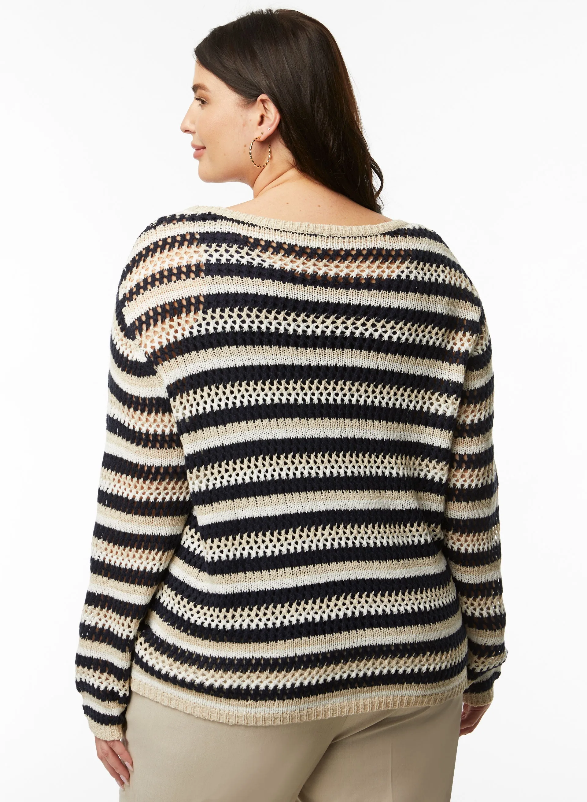 Stripe Print Sweater sold by Laura product image thumbnail 4