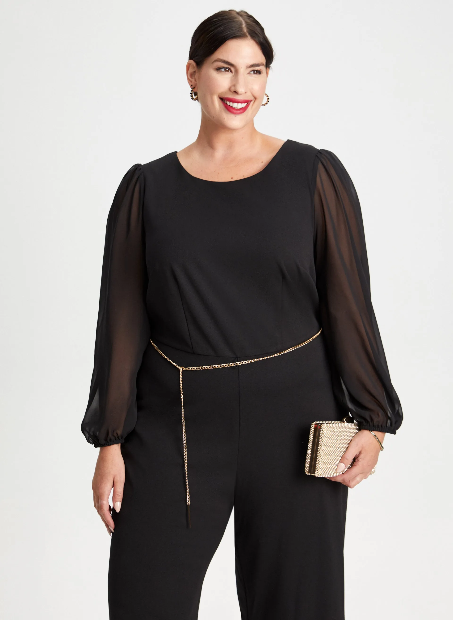 Wide Leg Belted Jumpsuit sold by Laura product image thumbnail 5