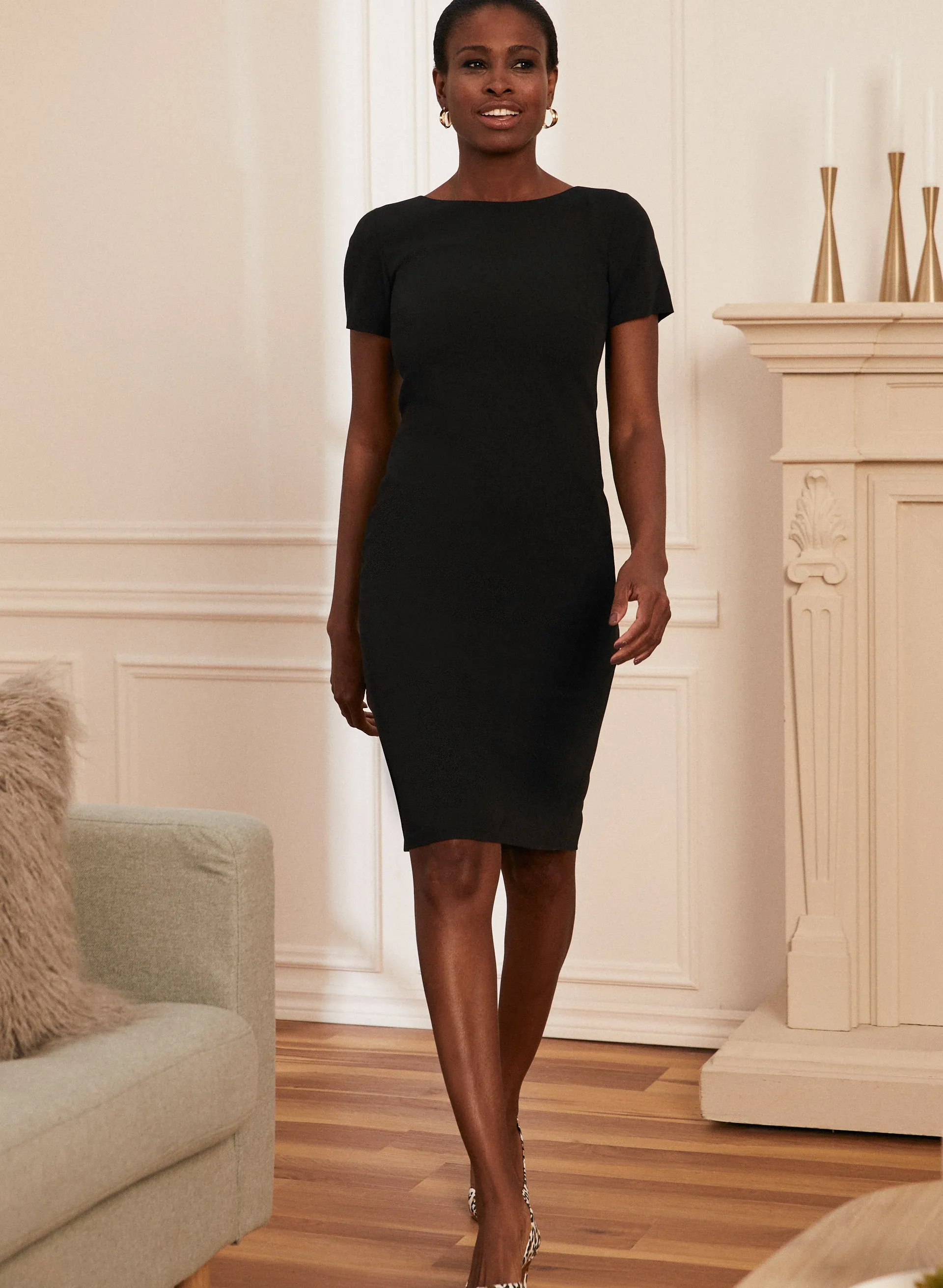 Separate Ways - Short Sleeve Day Dress sold by Laura