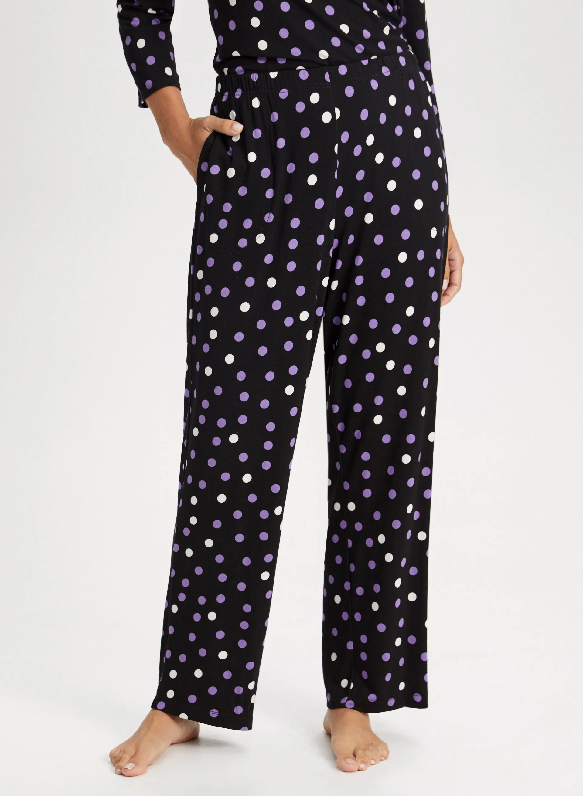 Pull-On Polka Dot Pyjama Pants sold by Laura