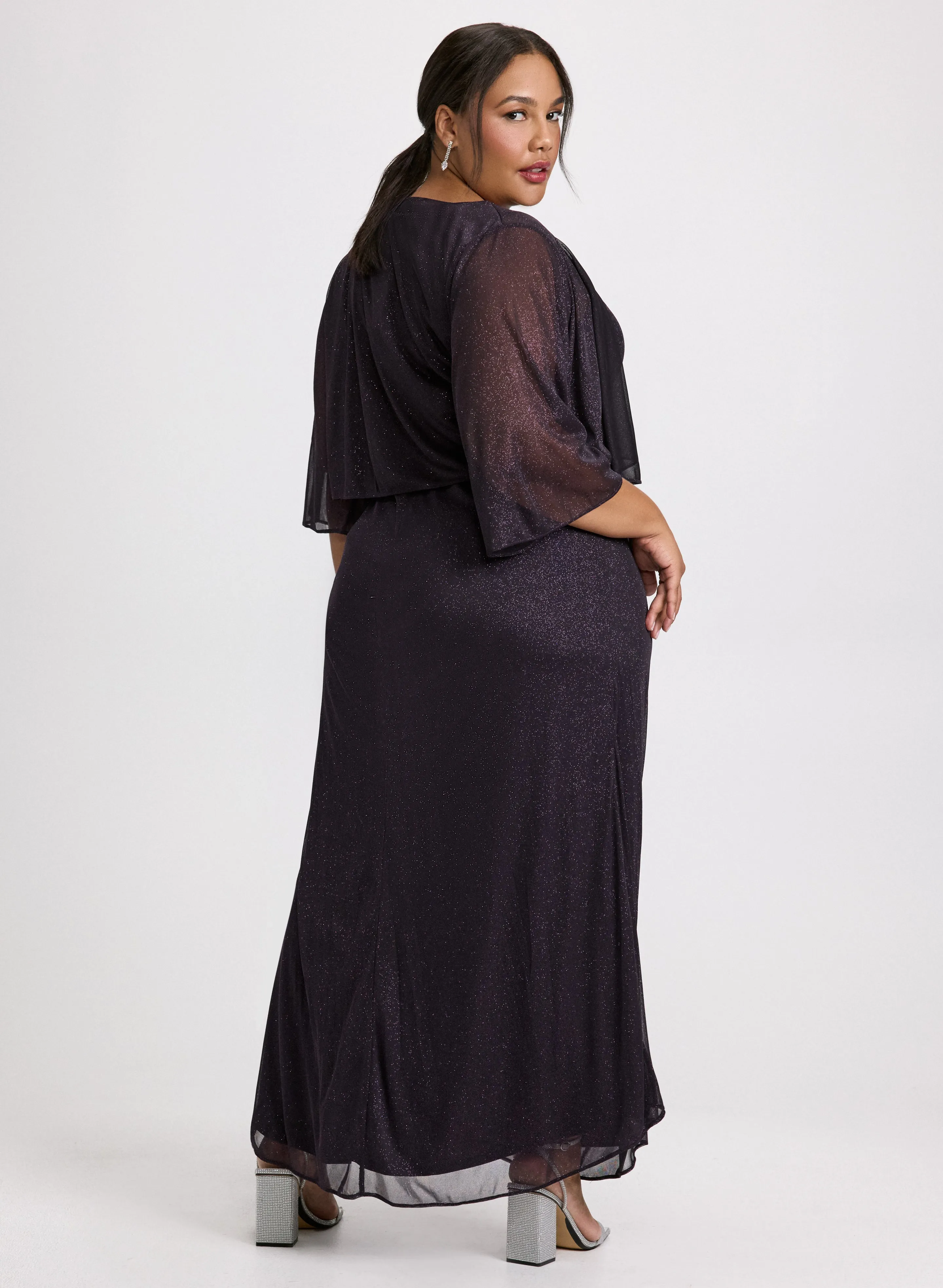 Cascade Jacket & Rhinestone Detail Dress Set sold by Laura product image thumbnail 2