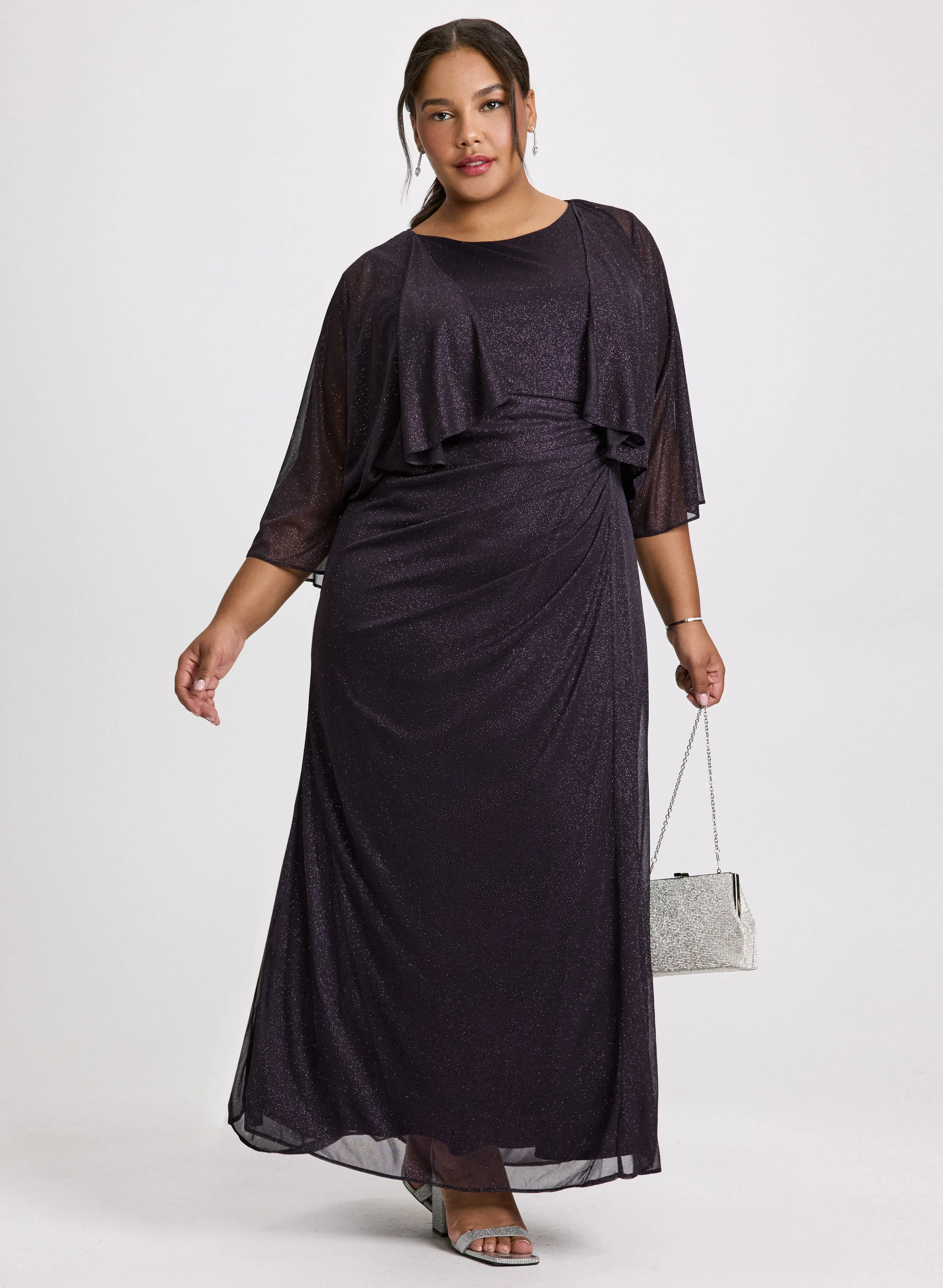 Cascade Jacket & Rhinestone Detail Dress Set sold by Laura