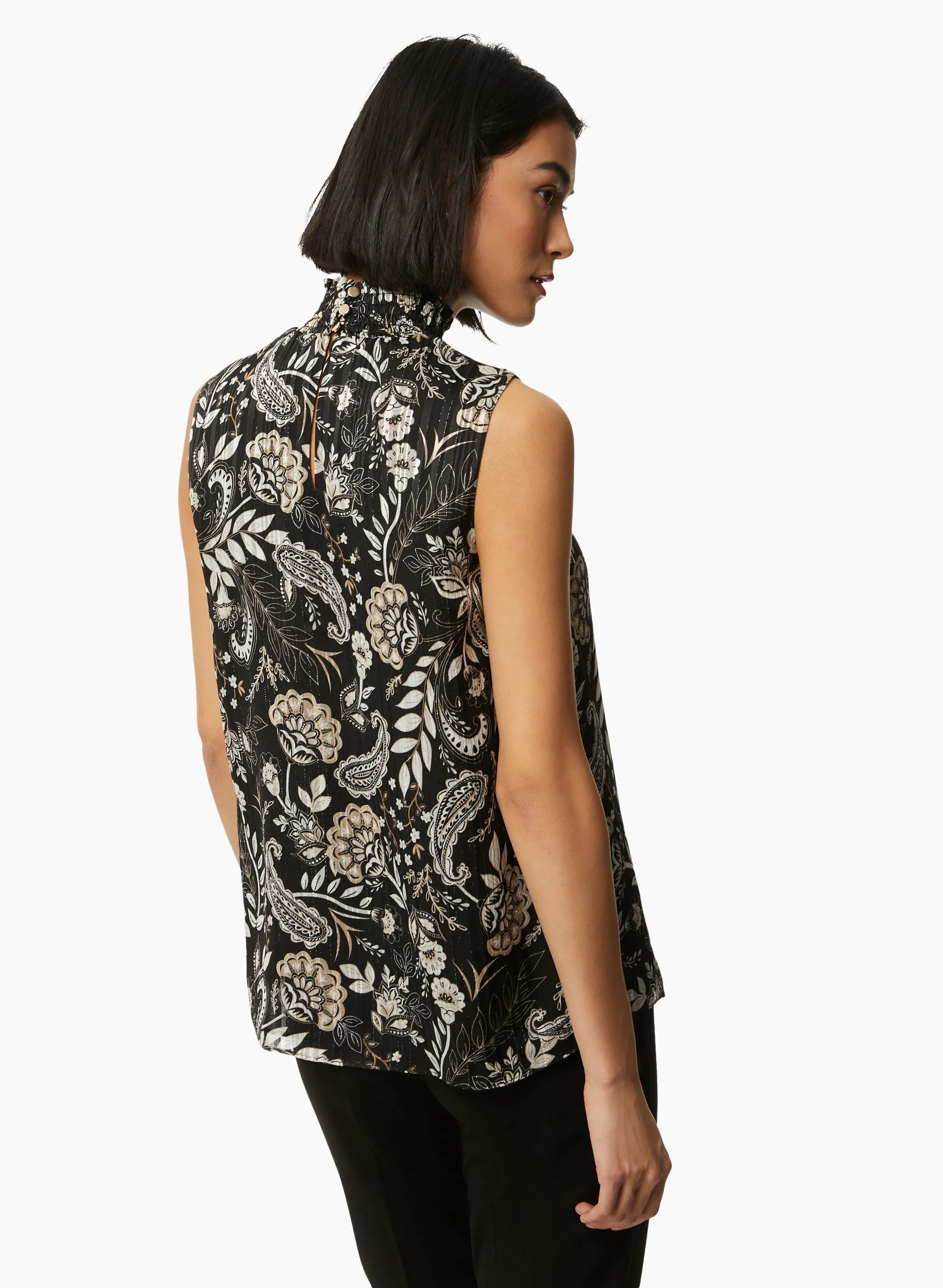 Sleeveless Paisley Motif Top sold by Laura product image thumbnail 4