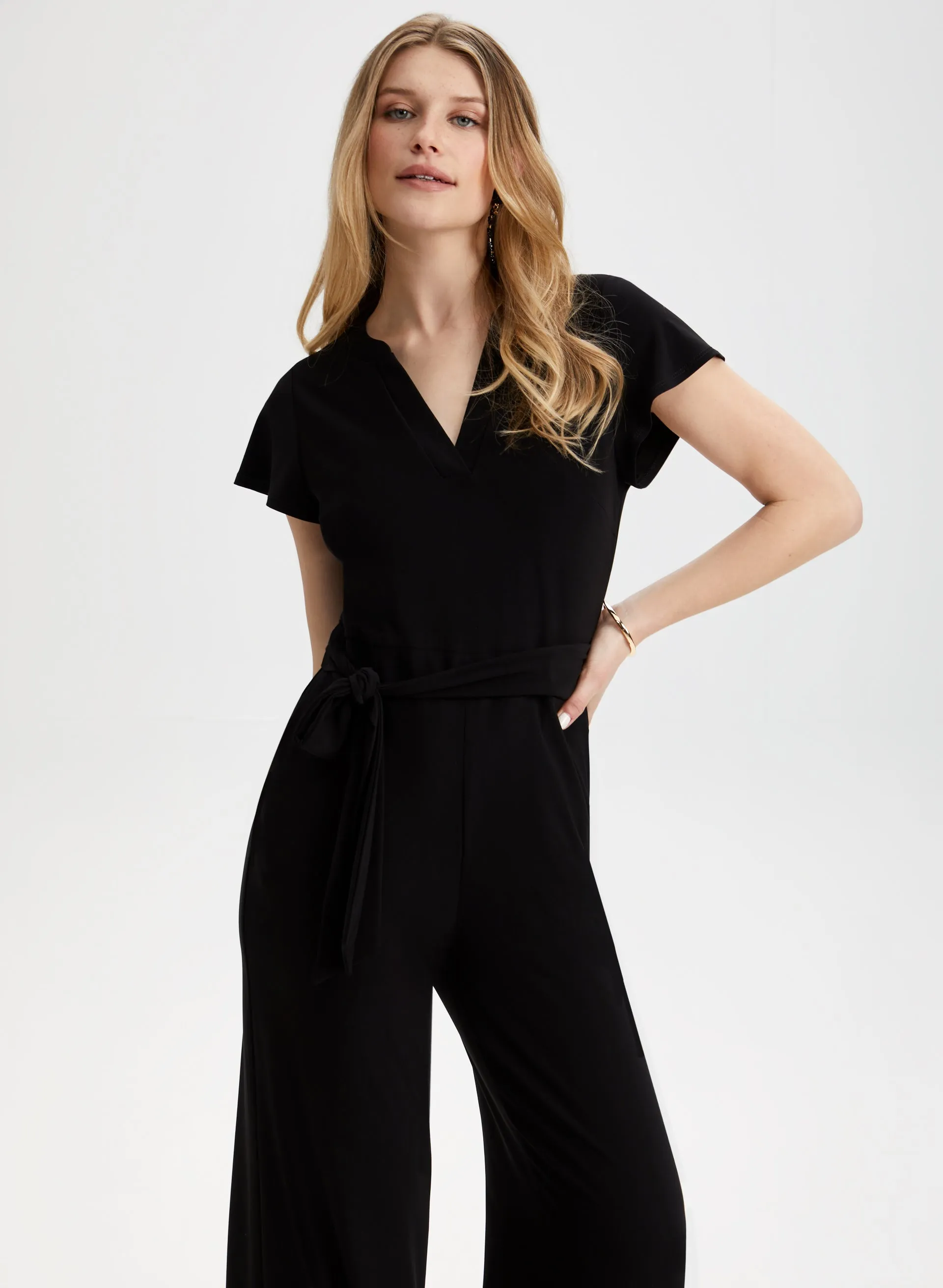 Wide Leg V-Neck Jumpsuit sold by Laura product image thumbnail 5