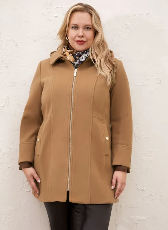 Stretch Wool Blend Coat sold by Laura