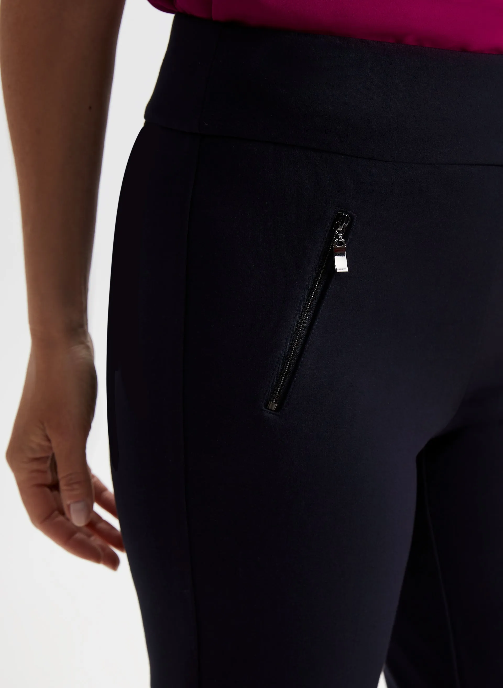 Pull-On Zipper Detail Pants sold by Laura product image thumbnail 4