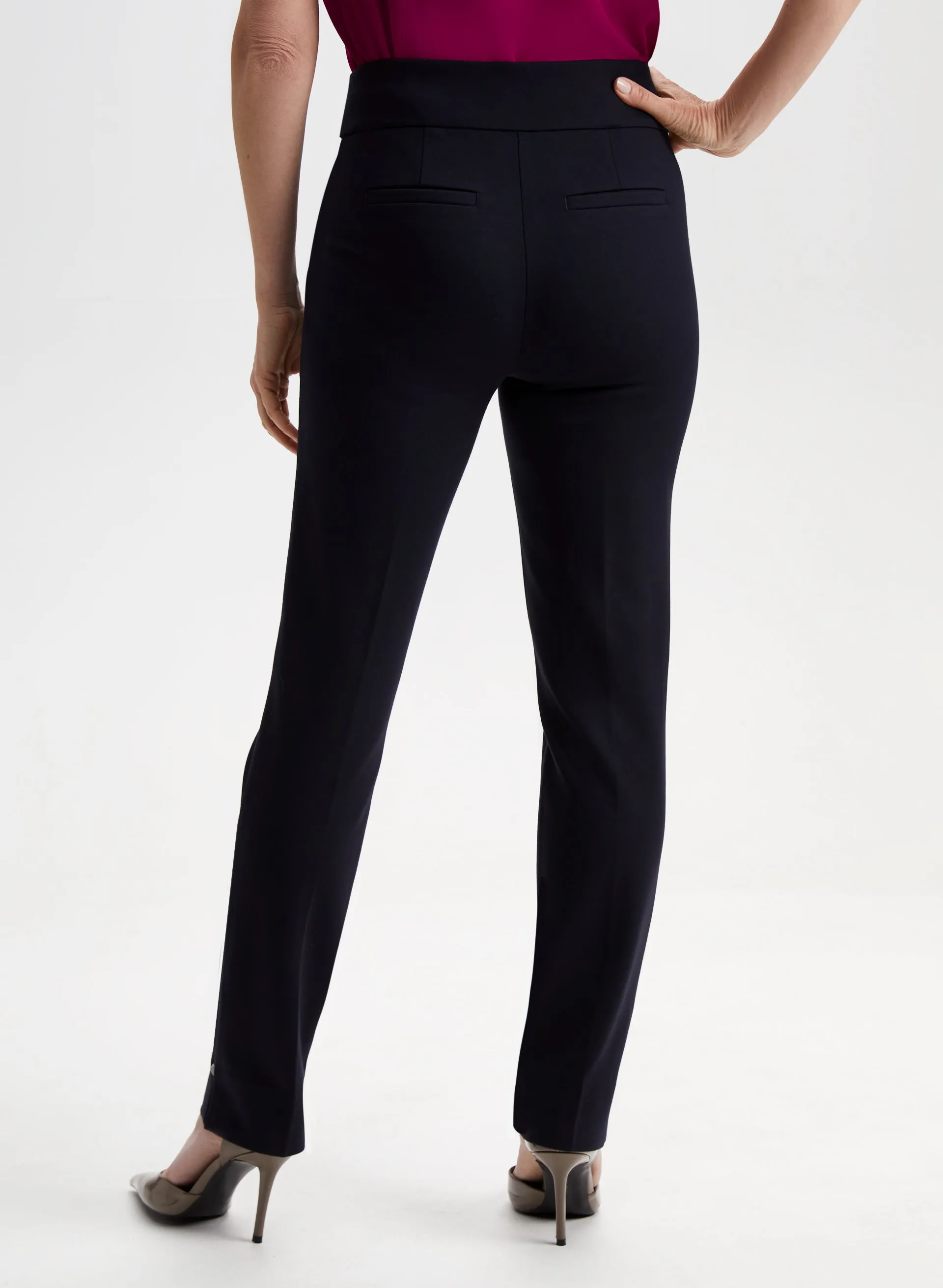 Pull-On Zipper Detail Pants sold by Laura product image thumbnail 2