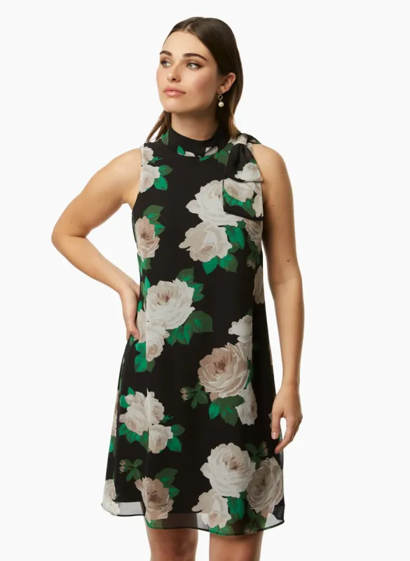 Rose Print Chiffon Dress sold by Laura