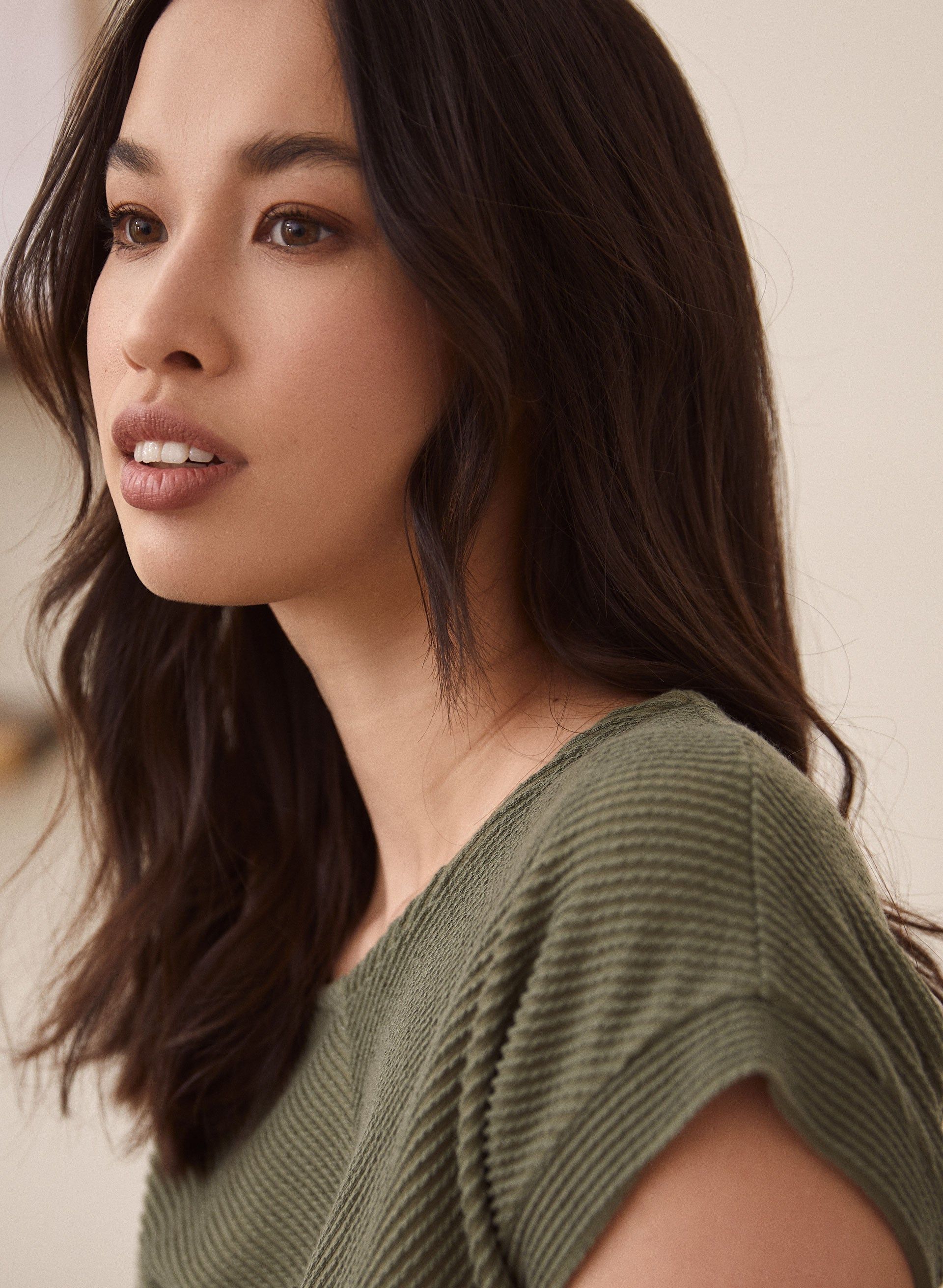 Short Sleeve Tie Detail Top sold by Laura product image thumbnail 2