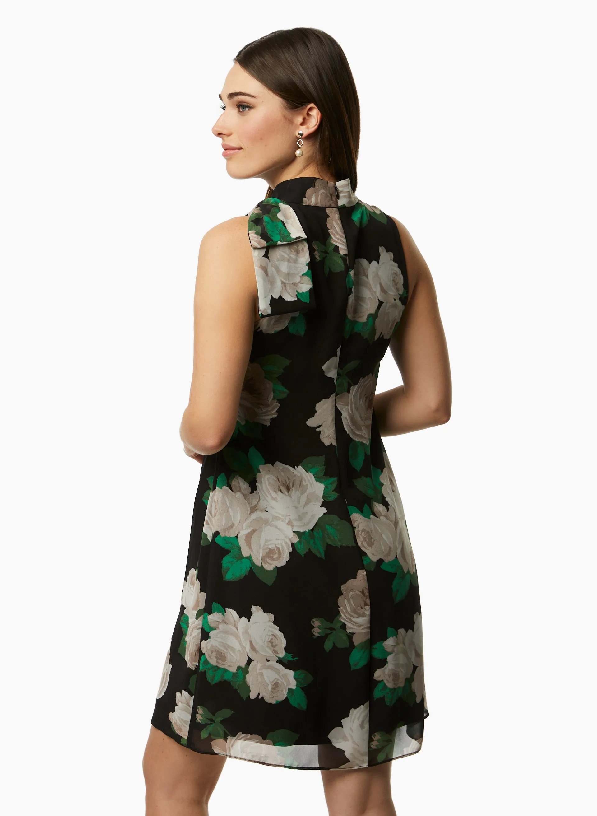 Rose Print Chiffon Dress sold by Laura product image thumbnail 2