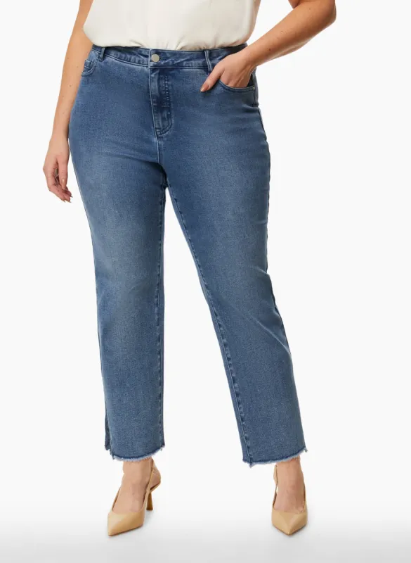 Lace Detail Straight Leg Jeans sold by Laura