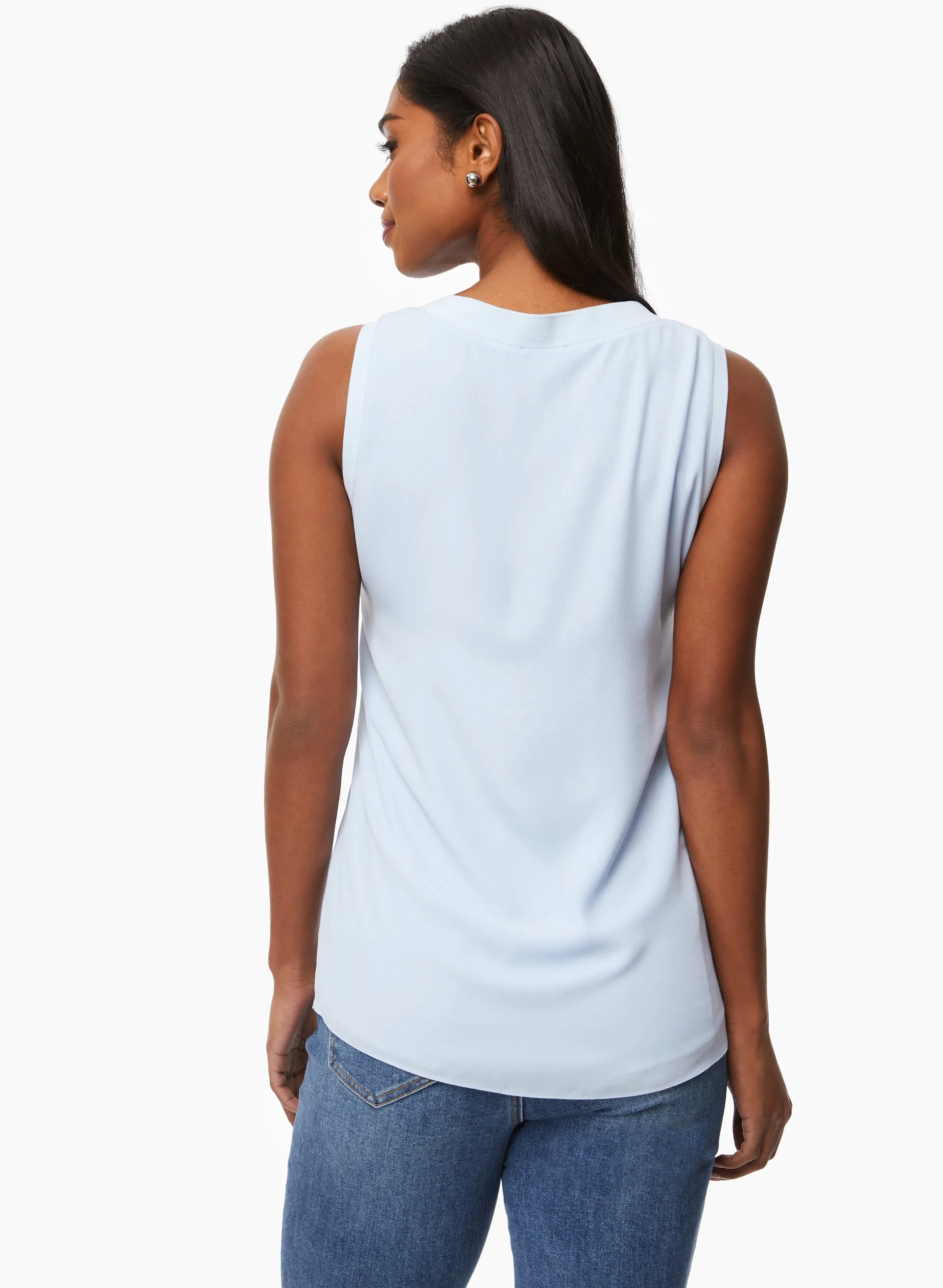Sleeveless V-Neck Blouse sold by Laura product image thumbnail 4