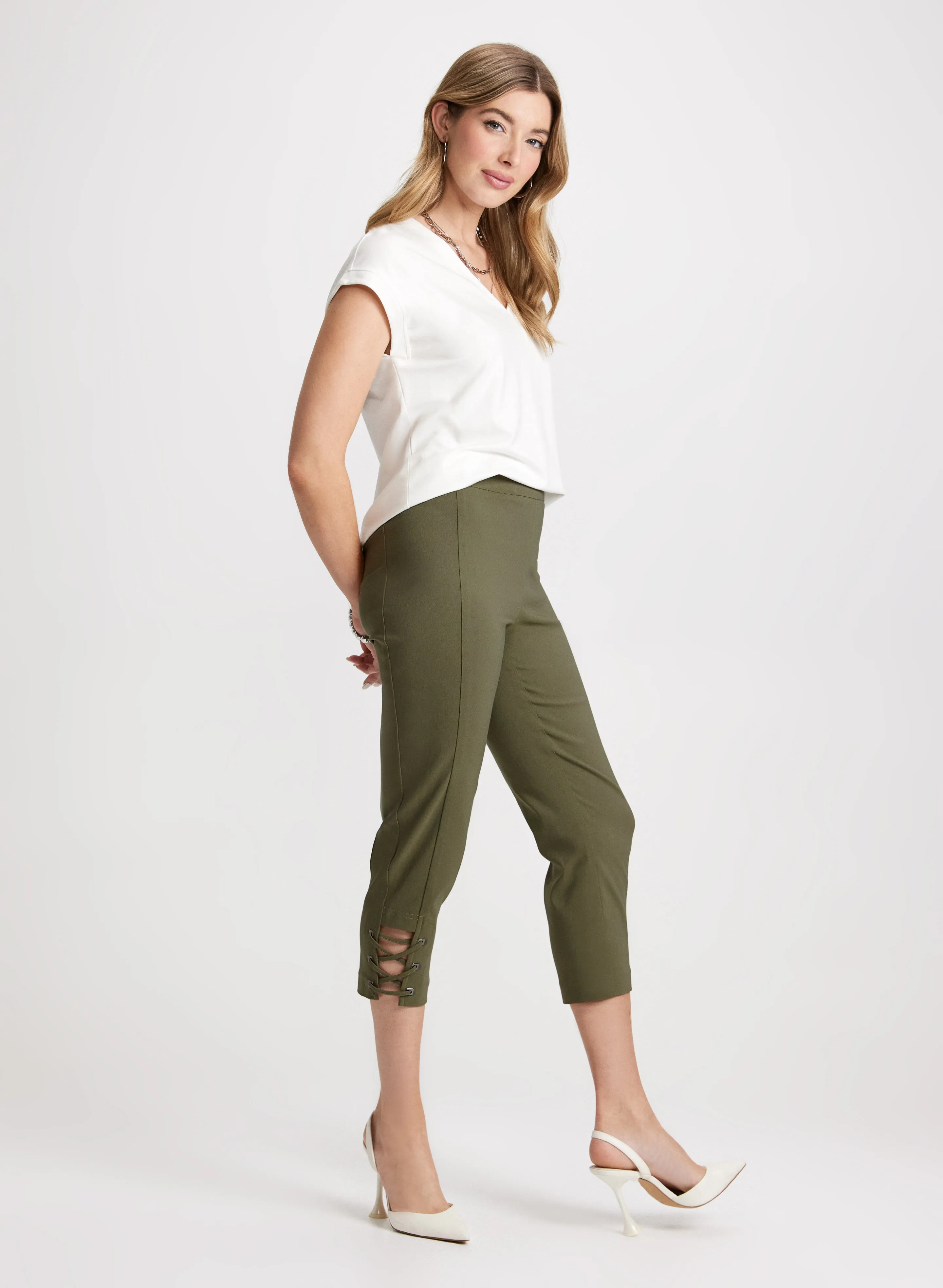 Pull-On Bengaline Capris sold by Laura product image thumbnail 4