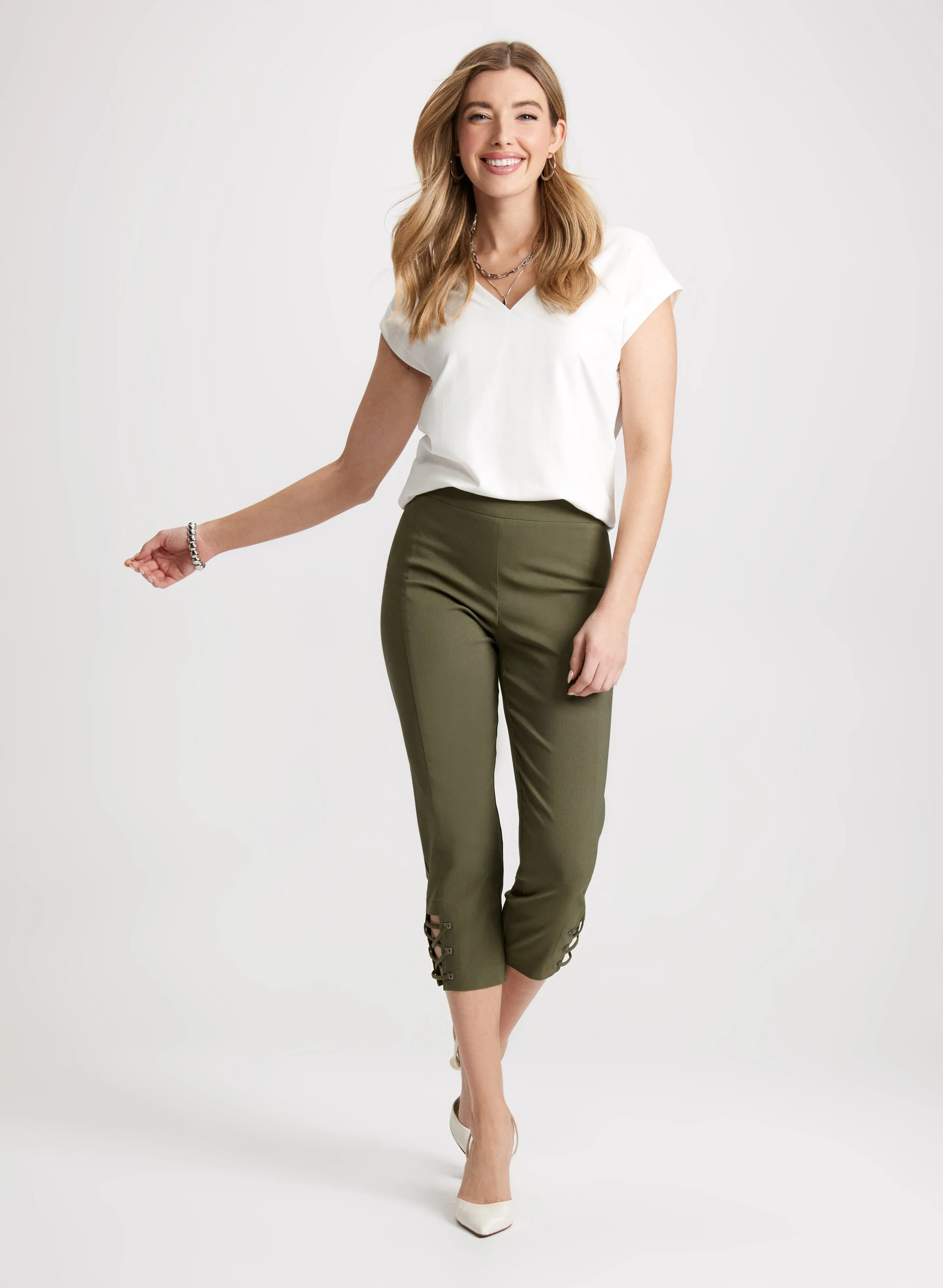 Pull-On Bengaline Capris sold by Laura product image thumbnail 3